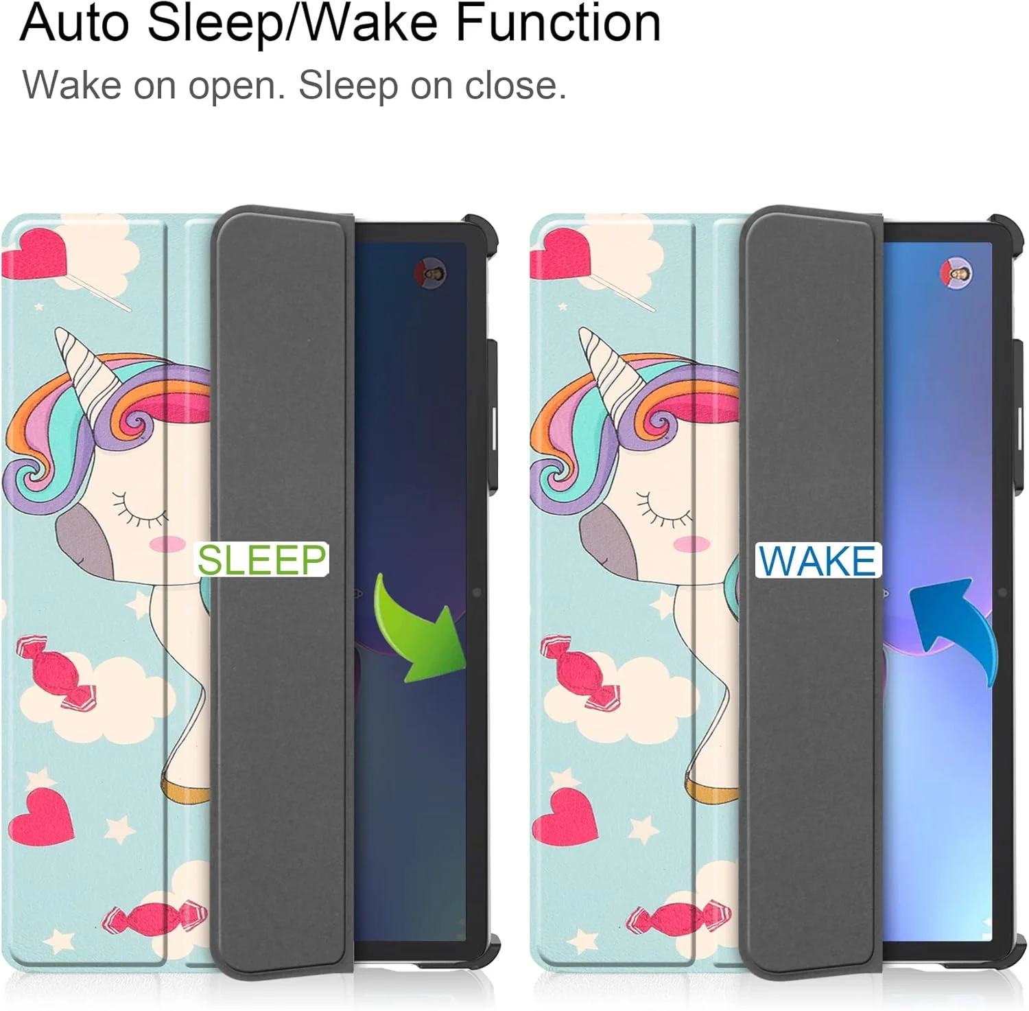 کیف تبلت RanTuo برای Lenovo Tab P11 Pro Gen 2، روکش PU، سبک و نازک، ضد آب، ضد گرد و غبار، قاب محافظ ضد افتادن برای Lenovo Tab P11 Pro Gen 2. (تک شاخ)