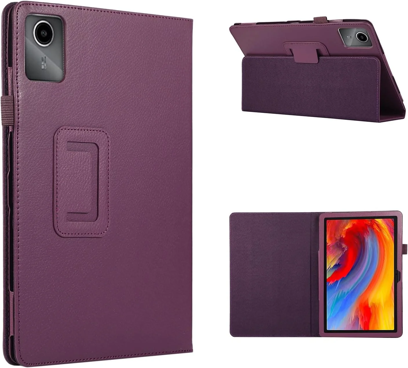 محافظ تبلت، کیف محافظ تبلت سازگار با Lenovo Tab M11 11 اینچ TB-331FC 2023 / Lenovo Xiaoxin Pad 2024 کیف 11 اینچی باریک تاشو محافظ فولیو با پوشش پشتی ضد ضربه و هولدر محافظ تبلت، کیف محافظ تبلت سازگار با Lenovo Tab M11 11 اینچ TB-331FC 2023 / Lenovo Xiaoxin Pad 2024 کیف 11 اینچی باریک تاشو محافظ فولیو با پوشش پشتی ضد ضربه و هولدر