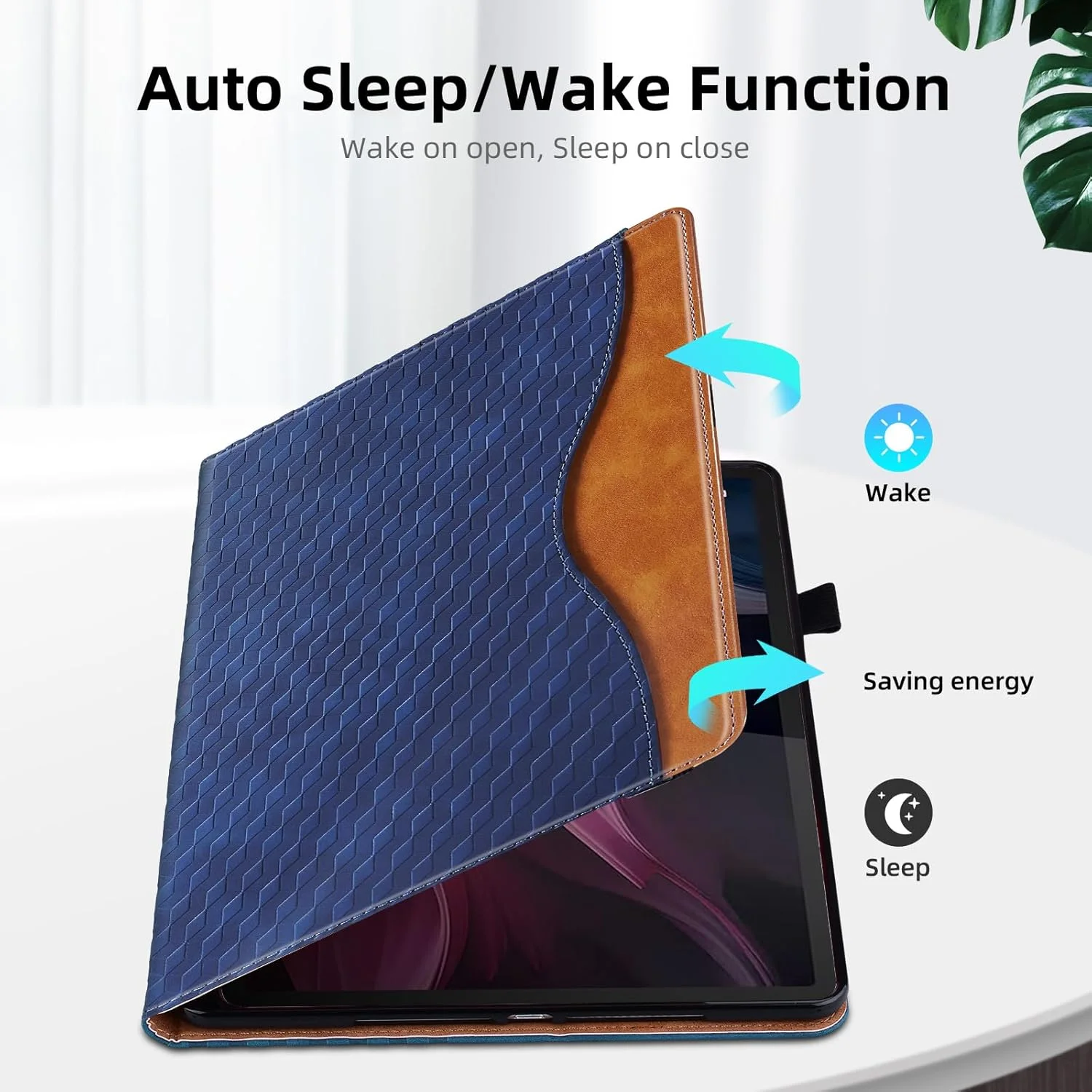 کیف تبلت Varohix برای لنوو تب K11 پلاس 11.45 اینچ (عرضه شده در سال 2024)، کیف چرمی تبلت Folio برای لنوو تب K11 پلاس با جای کارت، پایه چند زاویه - قهوه ای