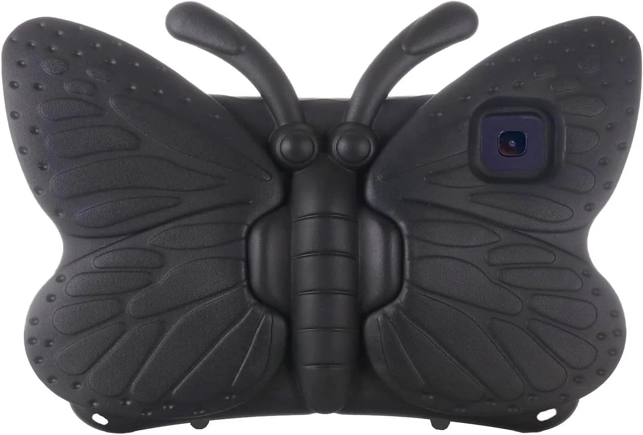 کیف تبلت کودکانه nincyee برای Lenovo Tab K10 10.3 اینچ 2021 X6C6F/X6C6L، کاور مقاوم در برابر ضربه EVA با نگهدارنده مداد، پایه تاشو، کیف کارتونی طرح پروانه ای برای کودکان