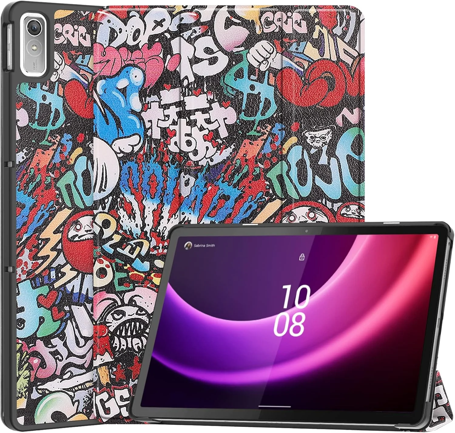 کیف تبلت RanTuo برای Lenovo Tab P11 Gen 2، چرم PU، سبک و نازک، ضد آب، ضد گرد و غبار، محافظ ضد افتادن برای Lenovo Tab P11 Gen 2. (گرافیتی)