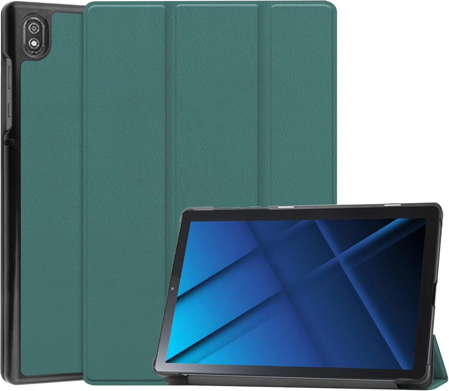 کاور تبلت RanTuo برای لنوو تب 6 2021، چرم PU، سبک و نازک، ضد آب، ضد گرد و غبار، کاور محافظ ضد افتادن برای لنوو تب 6 2021. (سبز تیره)