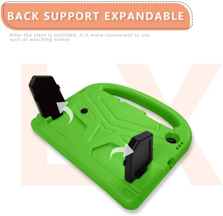 کیف تبلت نیکاگ مناسب برای تبلت لنوو تب M10 HD TB-X505F TB-X505L TB-X605F سایز 10.1 اینچ، مناسب کودکان، دارای دسته با استند، فوم EVA ایمن، سبک وزن، کاور محافظ ضد ضربه، سبز