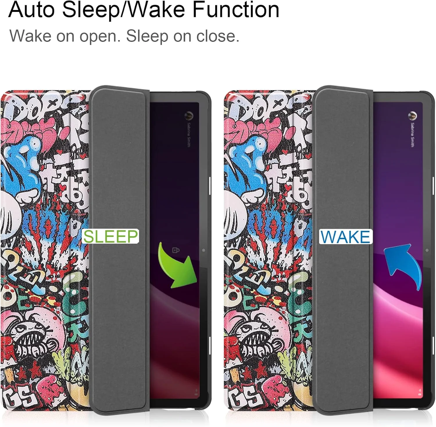 کیف تبلت RanTuo برای Lenovo Tab P11 Gen 2، چرم PU، سبک و نازک، ضد آب، ضد گرد و غبار، محافظ ضد افتادن برای Lenovo Tab P11 Gen 2. (گرافیتی)