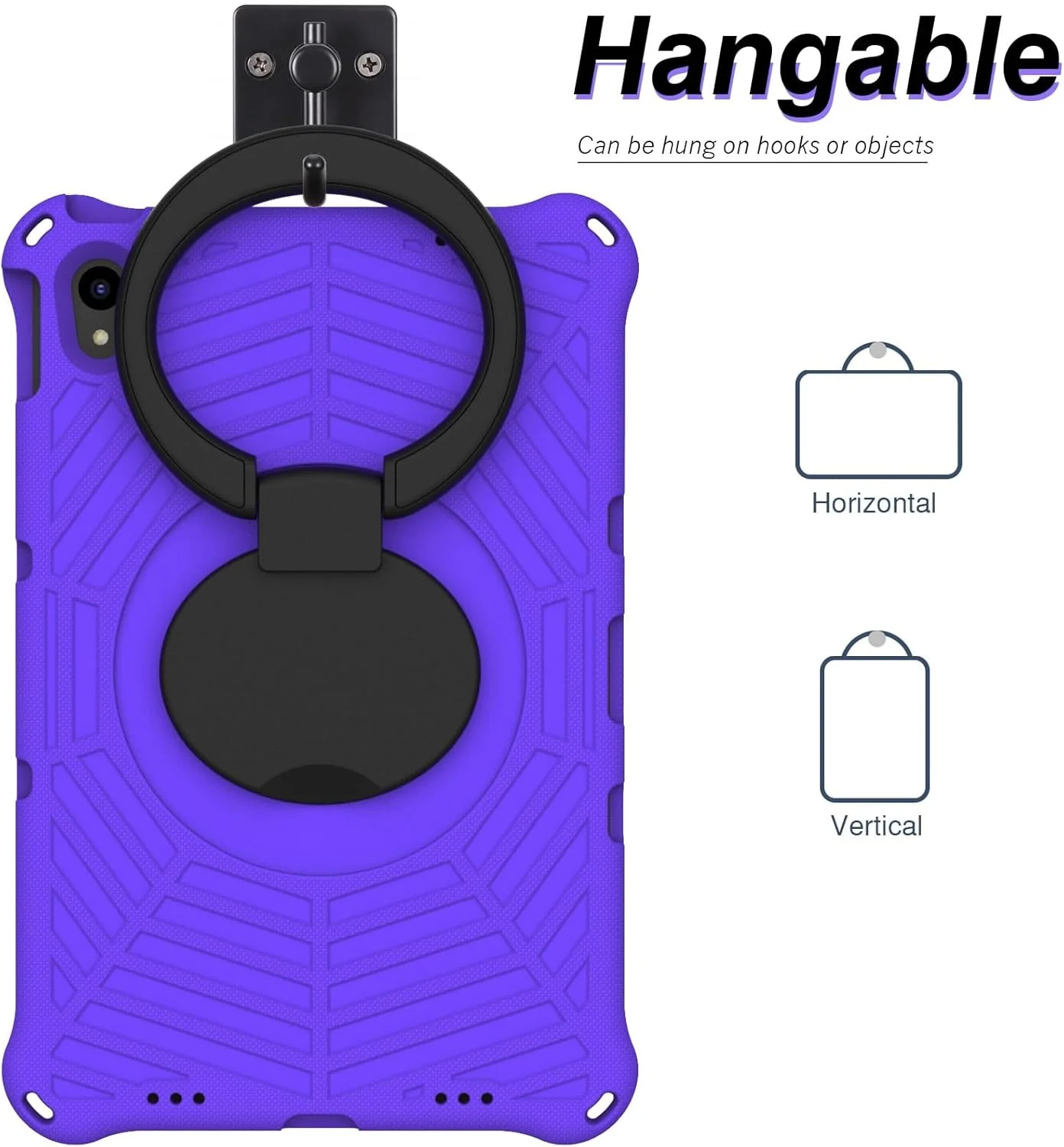 کیف محافظ تبلت ضد ضربه مناسب برای کودکان سازگار با تبلت لنوو تب P11 2020 (TB-J606F) و تب P11 پلاس 2021 (TB-J616F/J607F)، کیف محافظ با پایه چرخان سبک وزن و بند