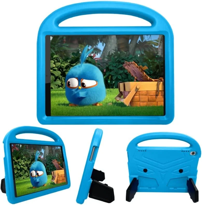 Nikaque Tablet Case For Lenovo Tab M10 FHD Plus 2nd TB-X606F/TB-X606X 10.3-Inch, Kids Friendly, Handle with Stand, Safe EVA Foam Cover, Lightweight, Shockproof Protective Cover, Blue