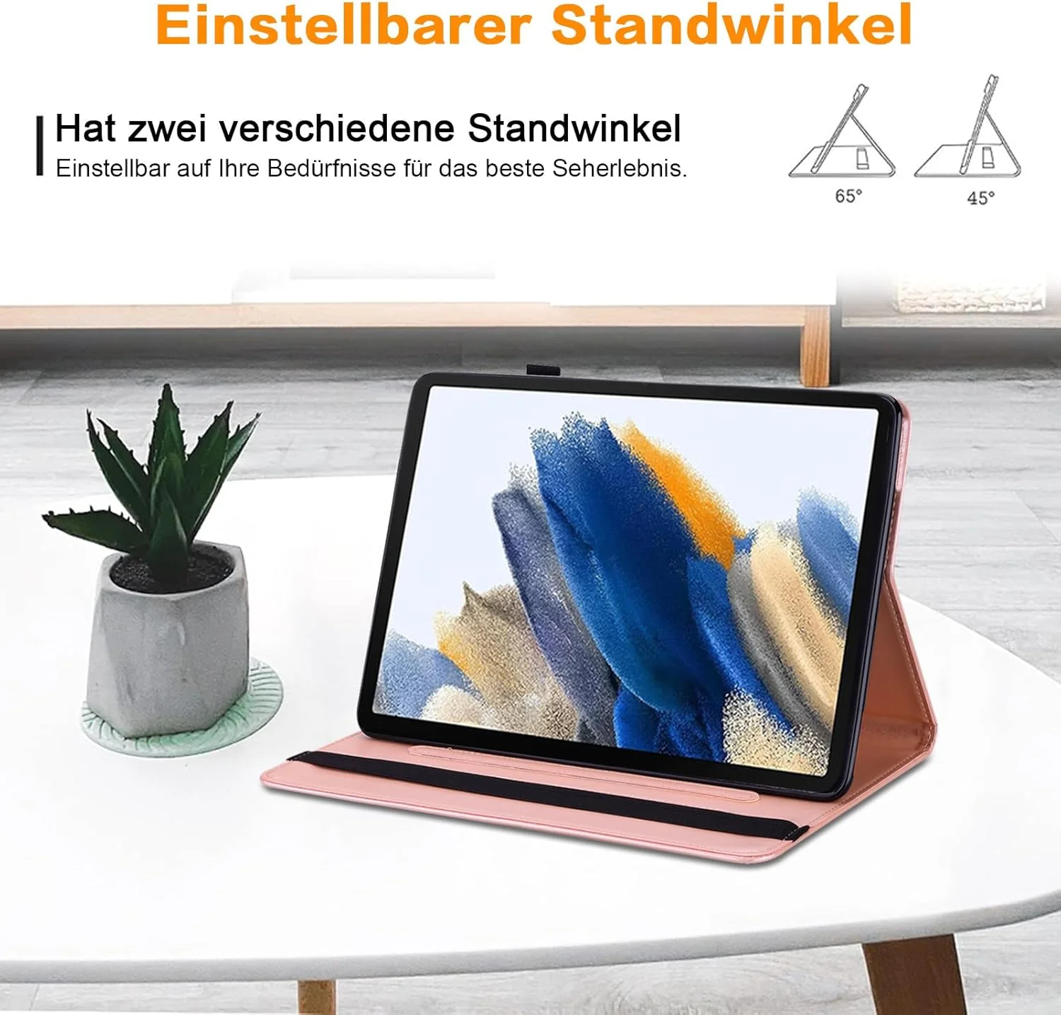 کیف محافظ تبلت لنوو تب M11 (TB330FU/TB330XU) سایز 11 اینچ مدل 2024 به همراه قلم و جای قلم، دارای جای کارت و قابلیت استند، کیف محافظ فانتزی تبلت لنوو تب M11، رنگ صورتی