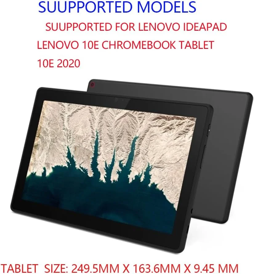 کاور محافظ سیلیکونی MingFeng سازگار با Lenovo Chromebook Duet 10.1 GEN9، Duet3/DueT5، کاور محافظ تبلت ضخیم با چهار گوشه ضد ضربه Duet3i (Lenovo 10e Chromebook Tablet 10.1)
