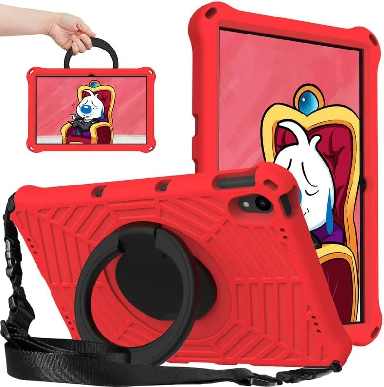 کیف تبلت کودکانه Nikaque مناسب برای لنوو تب M10 پلاس نسل 3 با صفحه نمایش 10.6 اینچی، طرح تار عنکبوت، فوم EVA، دارای استند حلقه ای و بند شانه ای، مناسب برای Lenovo Tab M10 Plus 3rd TB-125F/128F، قرمز کیف تبلت کودکانه Nikaque مناسب برای لنوو تب M10 پلاس نسل 3 با صفحه نمایش 10.6 اینچی، طرح تار عنکبوت، فوم EVA، دارای استند حلقه ای و بند شانه ای، مناسب برای Lenovo Tab M10 Plus 3rd TB-125F/128F، قرمز