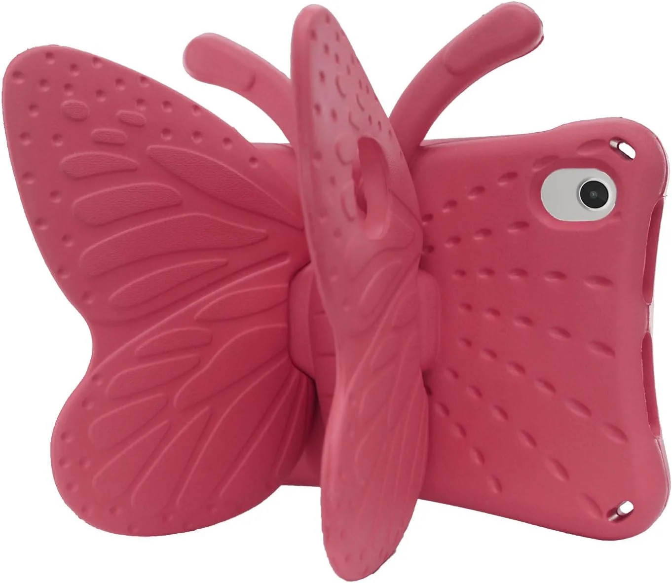 کیف تبلت کودکانه nincyee برای Lenovo Tab M8 TB-8505F 8 اینچی، روکش مقاوم در برابر ضربه EVA با نگهدارنده مداد، پایه تاشو، کیف کارتونی طرح پروانه ای برای کودکان