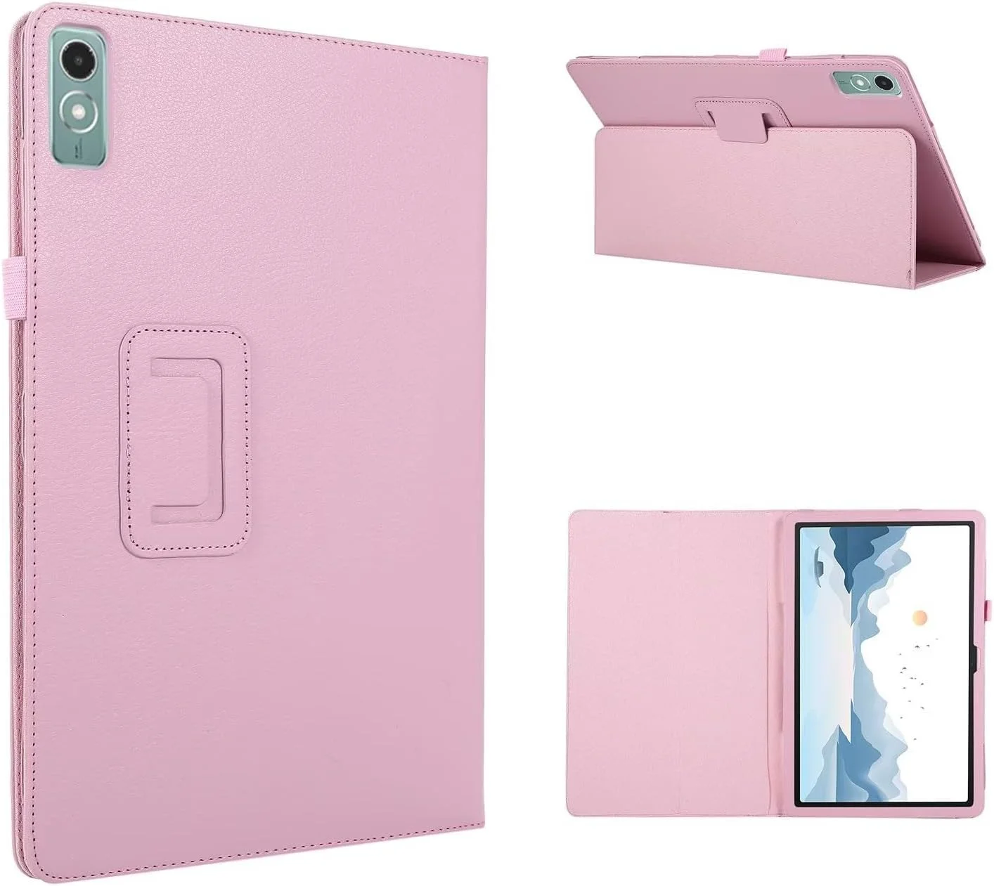 کیف محافظ تبلت، سازگار با تبلت لنوو تب P12 (12.7 اینچ) مدل TB-370 / TB-371، محافظ تاشو باریک، جلد محافظ پشت ضد ضربه با نگهدارنده (رنگ: صورتی) کیف محافظ تبلت، سازگار با تبلت لنوو تب P12 (12.7 اینچ) مدل TB-370 / TB-371، محافظ تاشو باریک، جلد محافظ پشت ضد ضربه با نگهدارنده (رنگ: صورتی)