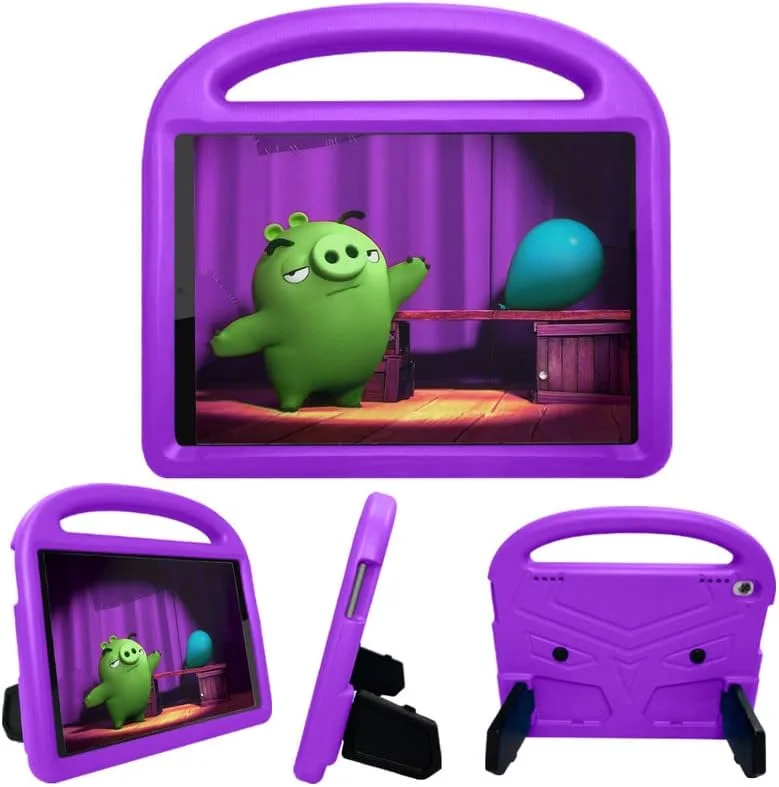 کیف تبلت نیکاکیو مناسب برای لنوو تب M10 HD نسل دوم TB-X306F/TB-X306X 10.1 اینچ 2020، مناسب کودکان، دارای دسته با استند، پوشش فوم EVA ایمن، سبک وزن، پوشش محافظ ضد ضربه، بنفش