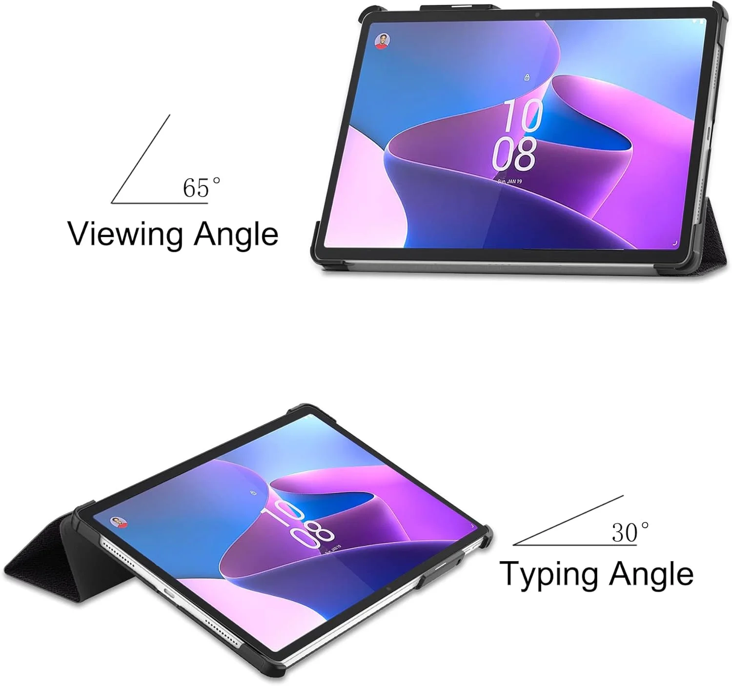 کیف تبلت RanTuo برای Lenovo Tab P11 Pro Gen 2، روکش PU، سبک و نازک، ضد آب، ضد گرد و غبار، محافظ ضد افتادن برای Lenovo Tab P11 Pro Gen 2. (چشم های بزرگ)