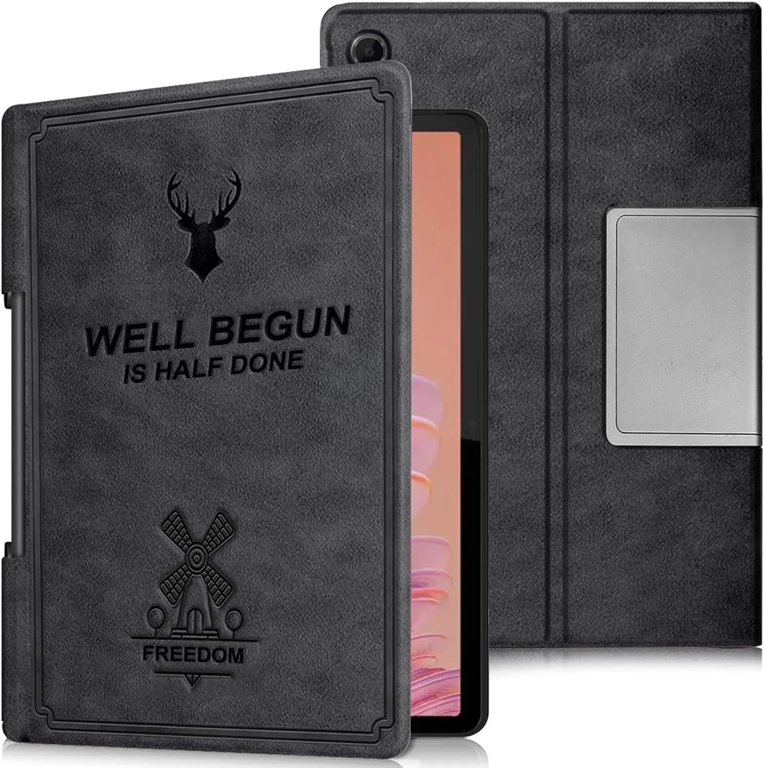 ProElite Cover for Lenovo Tab Plus 11.5 inch Case, Deer Flip case cover for Lenovo Tab Plus 11.5 inch Tablet, Black