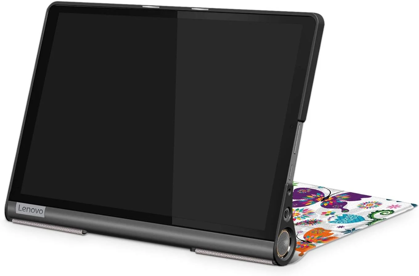 ProElite PU Leather Flip case Cover for Lenovo Yoga Smart Tab 10.1 YT-X705X & YT-X705F Tablet, Butterfly