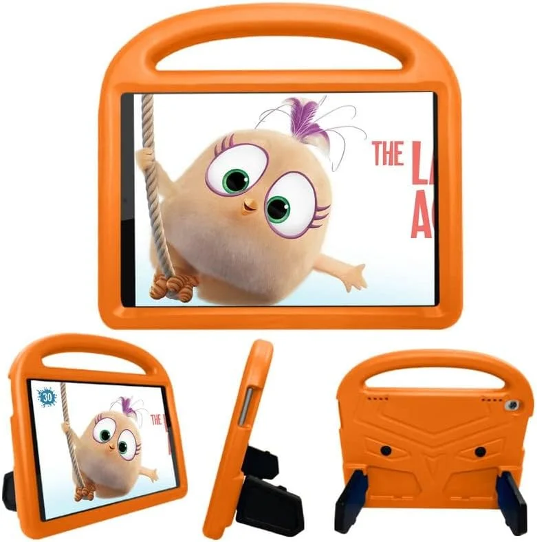 کیف تبلت نیکاگ مناسب برای لنوو تب M10 FHD Plus نسل دوم TB-X606F/TB-X606X 10.3 اینچی، مناسب کودکان، دارای دسته با پایه، پوشش فوم EVA ایمن، سبک وزن، پوشش محافظ ضد ضربه، نارنجی