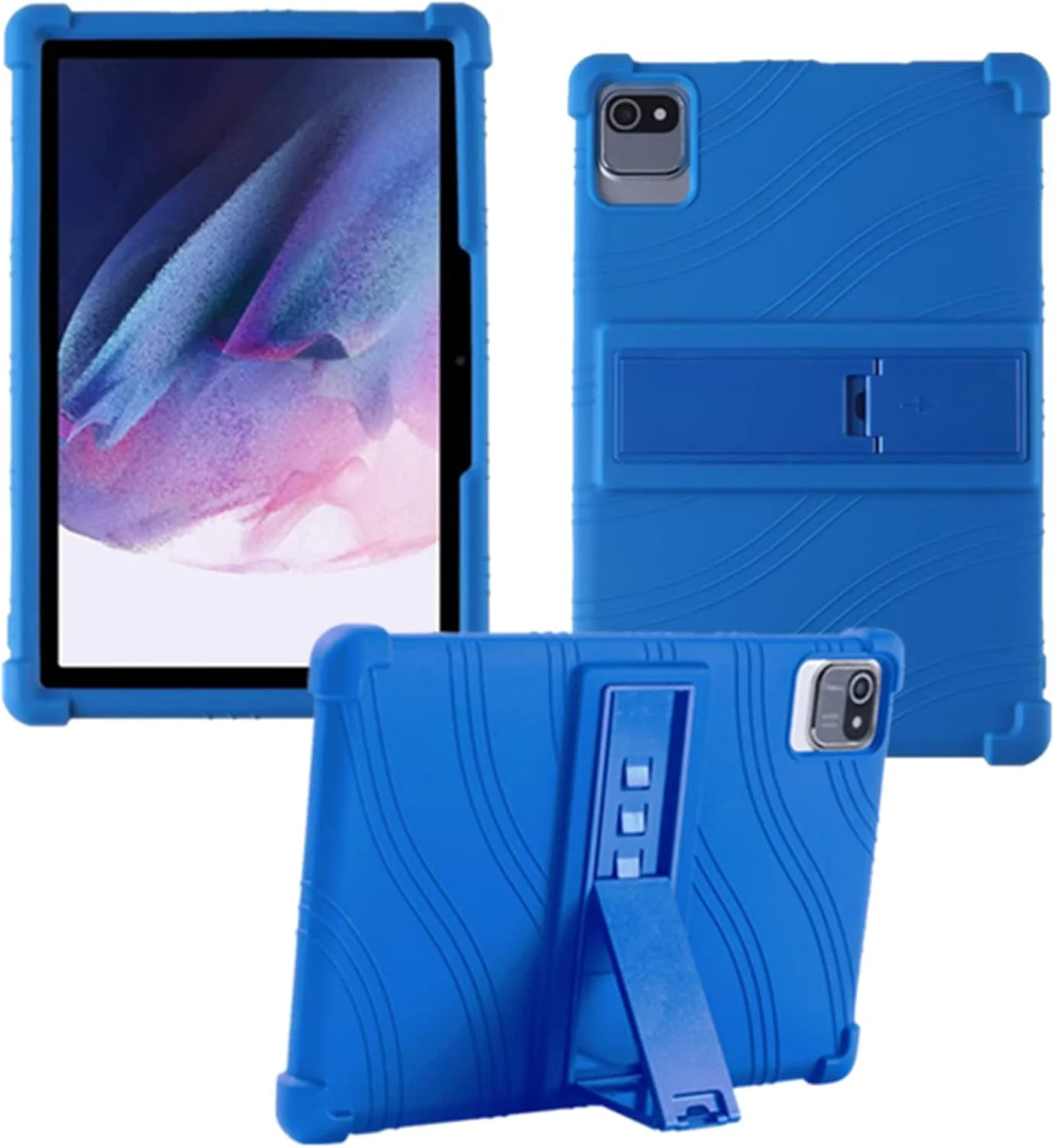 HminSen Case for MB1001 Tablet 10.1,Kids Friendly Silicone Case for Moderness MB1001/Okaysea 10.1 Tablet,for HAPPYBE/ANYLAKE/Freeski OLEXEX Bestski/Velorim/CZZ/ZZB 10 inch Tablet (Blue)