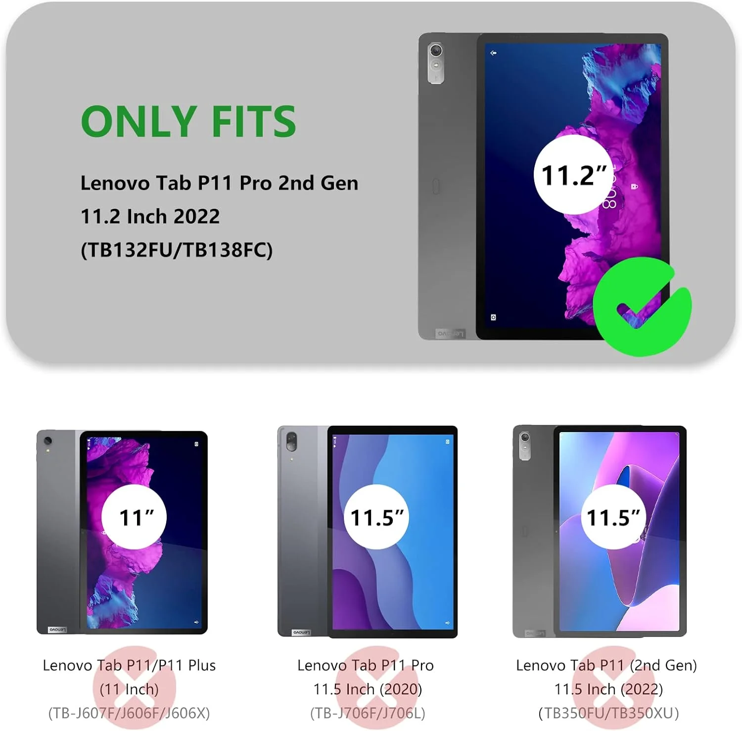 کاور ساکتاپی چرمی برای تبلت لنوو تب P11 پرو نسل 2 با صفحه نمایش 11.2 اینچ مدل 2022، کاور محافظ تبلت لنوو تب P11 پرو نسل 2، دارای جای قلم، استند و کیف پول، مناسب برای تبلت لنوو TB132FU/TB138FC - قرمز