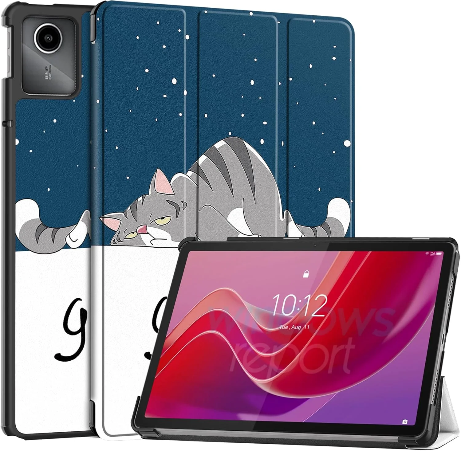 RanTuo Tablet Case for Lenovo Tab M11, PU Skin, Light and Thin, Waterproof, Dustproof, Anti-Fall Protective Case for Lenovo Tab M11.(Lazy Cat) RanTuo Tablet Case for Lenovo Tab M11, PU Skin, Light and Thin, Waterproof, Dustproof, Anti-Fall Protective Case for Lenovo Tab M11.(Lazy Cat)