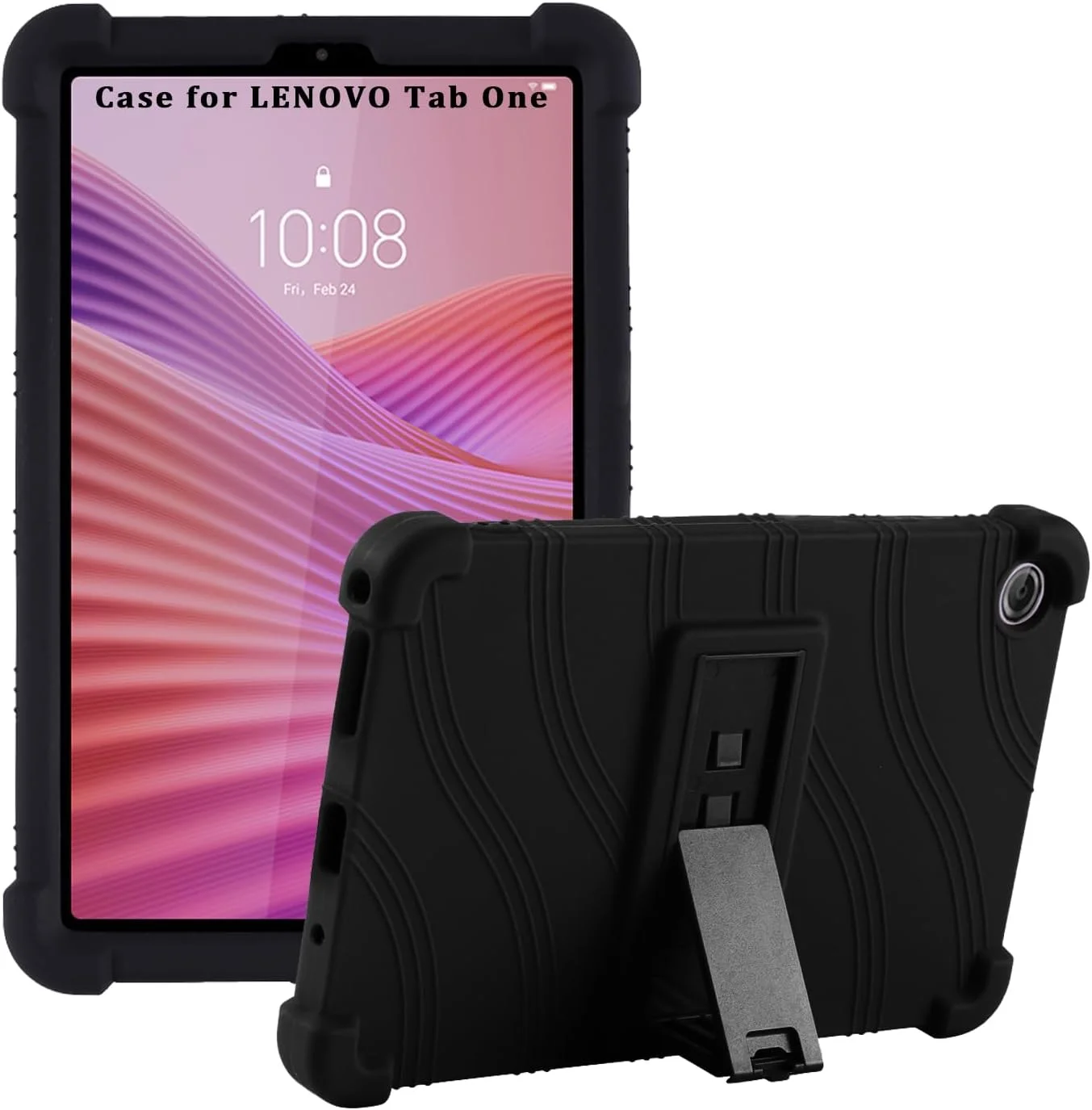 کاور تبلت لنوو تب وان 8.7 اینچی، کاور سیلیکونی تبلت با هولدر PC از XLTTONG، ضد ضربه برای لنوو تب وان (مشکی) کاور تبلت لنوو تب وان 8.7 اینچی، کاور سیلیکونی تبلت با هولدر PC از XLTTONG، ضد ضربه برای لنوو تب وان (مشکی)