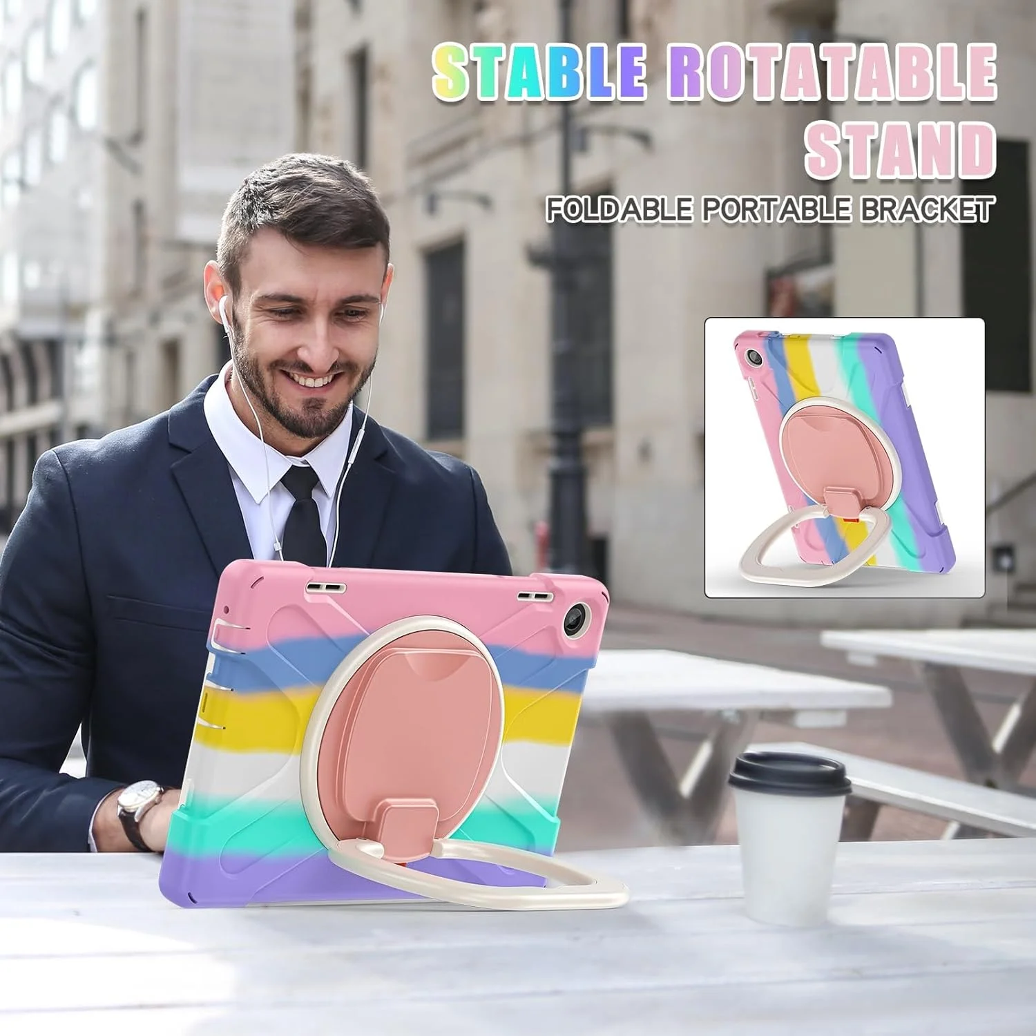 Tablet Travel Case Compatible with Lenovo Tab M10 HD 2022 3rd 10.1" TB-328FU/TB-328XU, Shockproof TPU Rugged Case for Kids, Handle Holder Multifunction 360 Degree Rotatable Tablet Travel Case Compatible with Lenovo Tab M10 HD 2022 3rd 10.1" TB-328FU/TB-328XU, Shockproof TPU Rugged Case for Kids, Handle Holder Multifunction 360 Degree Rotatable