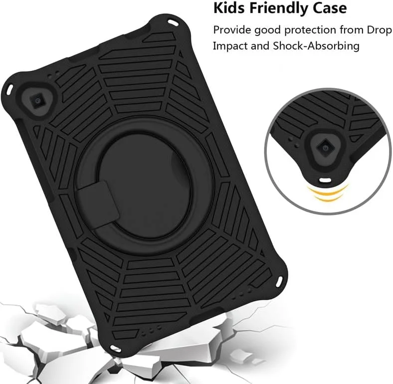 کیف محافظ تبلت کودکانه نیکاکیو مناسب برای لنوو تب K10 (مدل 2021) سایز 10.3 اینچ، فوم EVA با طرح تار عنکبوت، دارای استند حلقه ای و بند شانه ای، مناسب برای لنوو K10 TB-X6C6F TB-X6C6X TB-X6C6NBF، مشکی کیف محافظ تبلت کودکانه نیکاکیو مناسب برای لنوو تب K10 (مدل 2021) سایز 10.3 اینچ، فوم EVA با طرح تار عنکبوت، دارای استند حلقه ای و بند شانه ای، مناسب برای لنوو K10 TB-X6C6F TB-X6C6X TB-X6C6NBF، مشکی