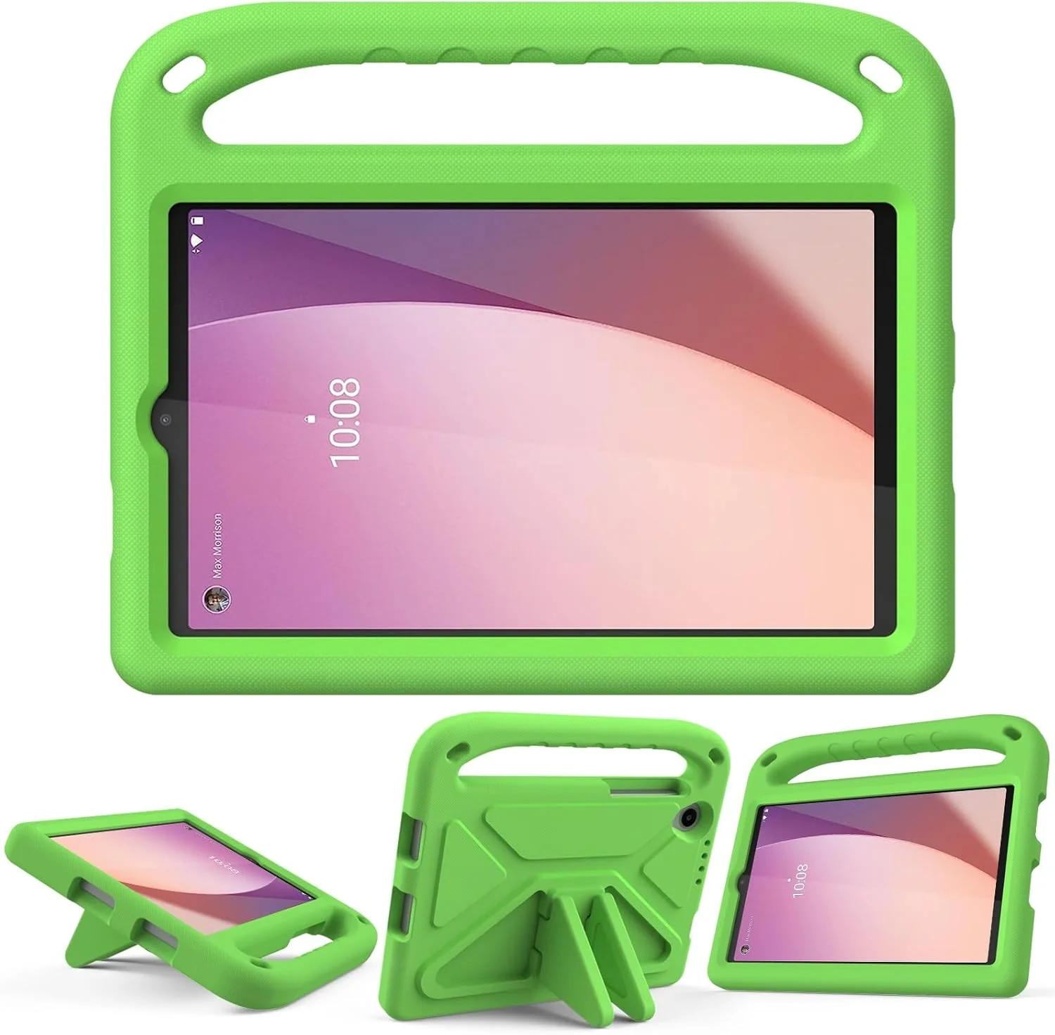 کیف تبلت مسافرتی سازگار با تبلت کودکان سازگار با Lenovo Tab M8 (نسل 4) TB-300FU/TB-300XU، پایه سبک و ضد ضربه با دستگیره محافظ سازگار با کودکان کیف تبلت مسافرتی سازگار با تبلت کودکان سازگار با Lenovo Tab M8 (نسل 4) TB-300FU/TB-300XU، پایه سبک و ضد ضربه با دستگیره محافظ سازگار با کودکان