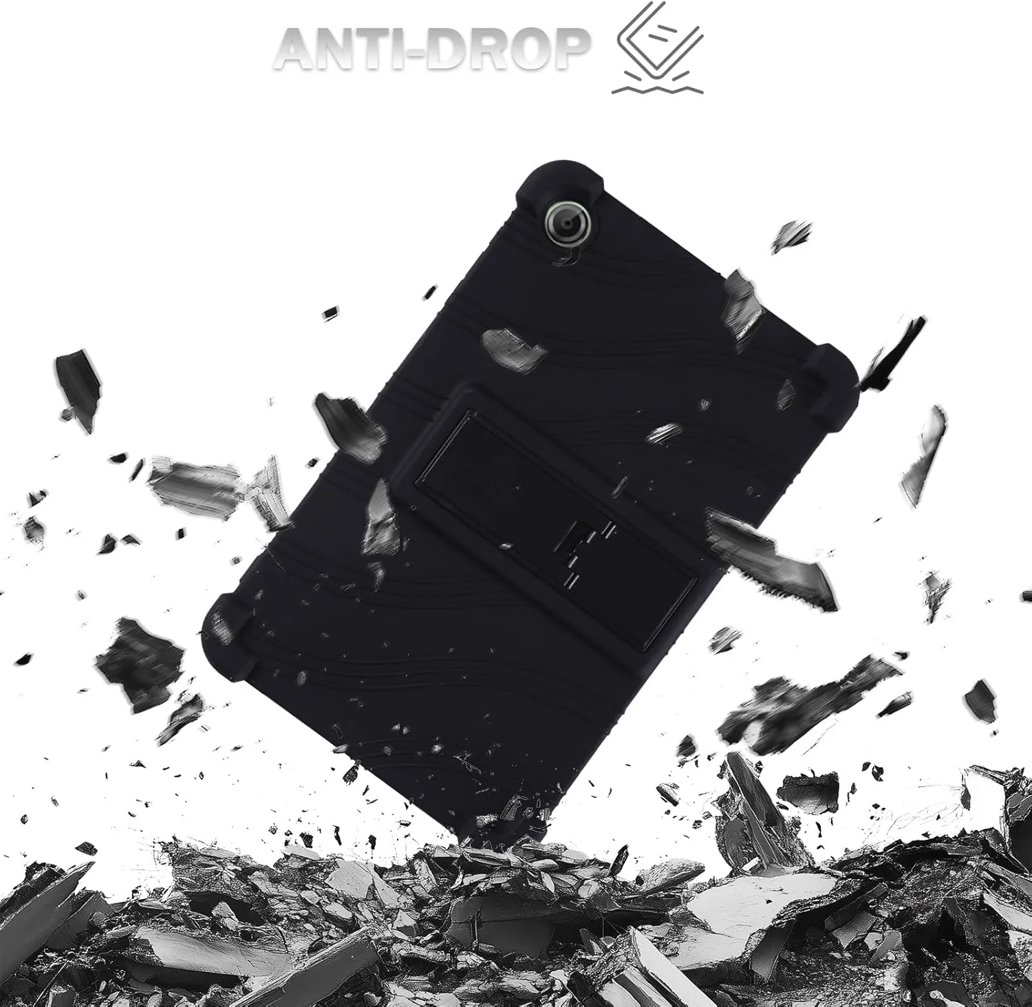 کیف تبلت لنوو تب وان 8.7 اینچی، کیف سیلیکونی تبلت با هولدر PC از XLTTONG، ضد ضربه برای لنوو تب وان (مشکی) کیف تبلت لنوو تب وان 8.7 اینچی، کیف سیلیکونی تبلت با هولدر PC از XLTTONG، ضد ضربه برای لنوو تب وان (مشکی)