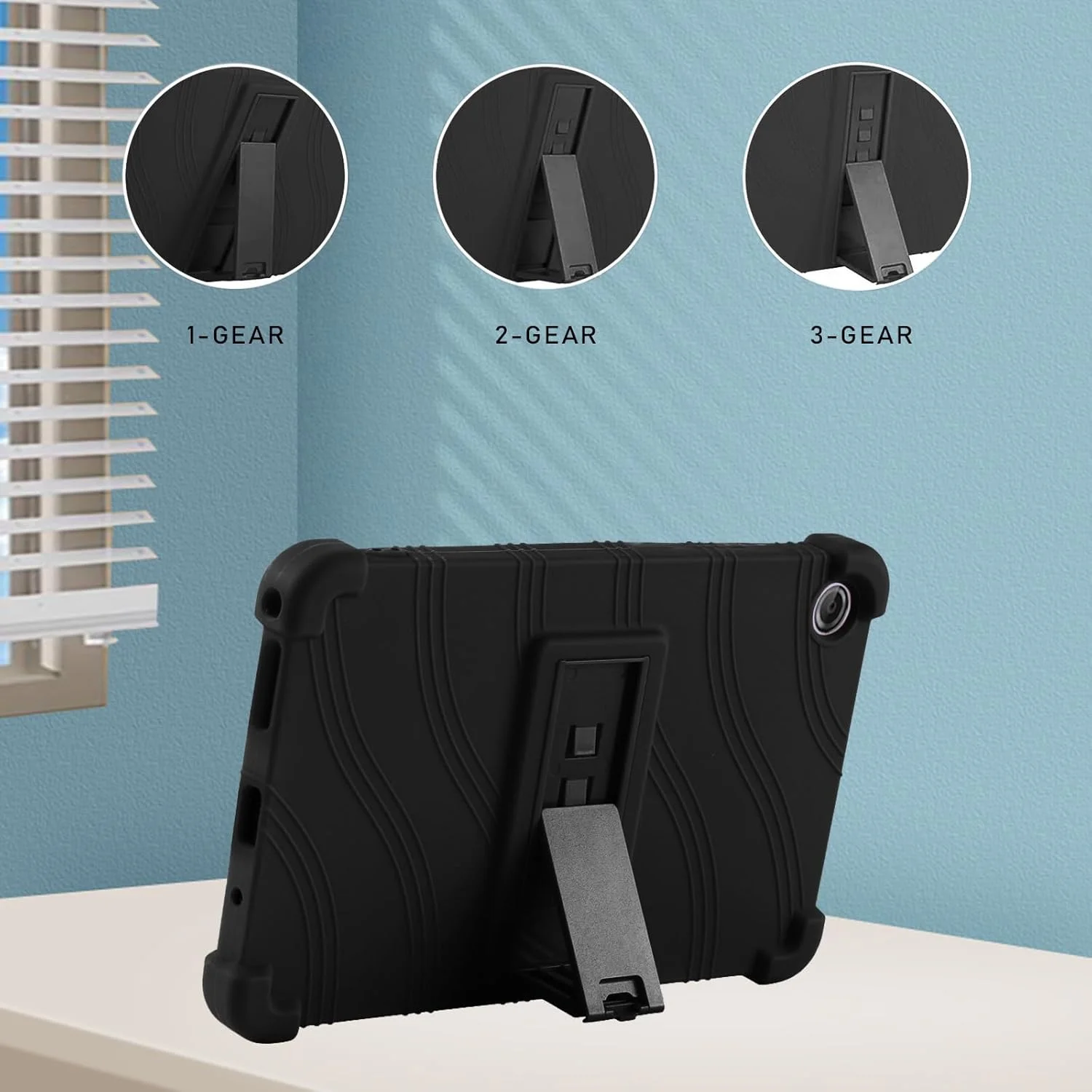 کیف تبلت لنوو تب وان 8.7 اینچی، کیف سیلیکونی تبلت با هولدر PC از XLTTONG، ضد ضربه برای لنوو تب وان (مشکی) کیف تبلت لنوو تب وان 8.7 اینچی، کیف سیلیکونی تبلت با هولدر PC از XLTTONG، ضد ضربه برای لنوو تب وان (مشکی)