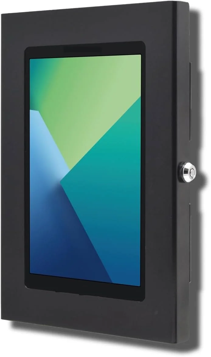 محفظه فلزی ضد سرقت قفل‌دار TABcare سازگار با تبلت 9 اینچی Lenovo TAB برای کیوسک، POS، فروشگاه، نمایش ویترین، ساعت حضور و غیاب (مشکی، TAB M 9)