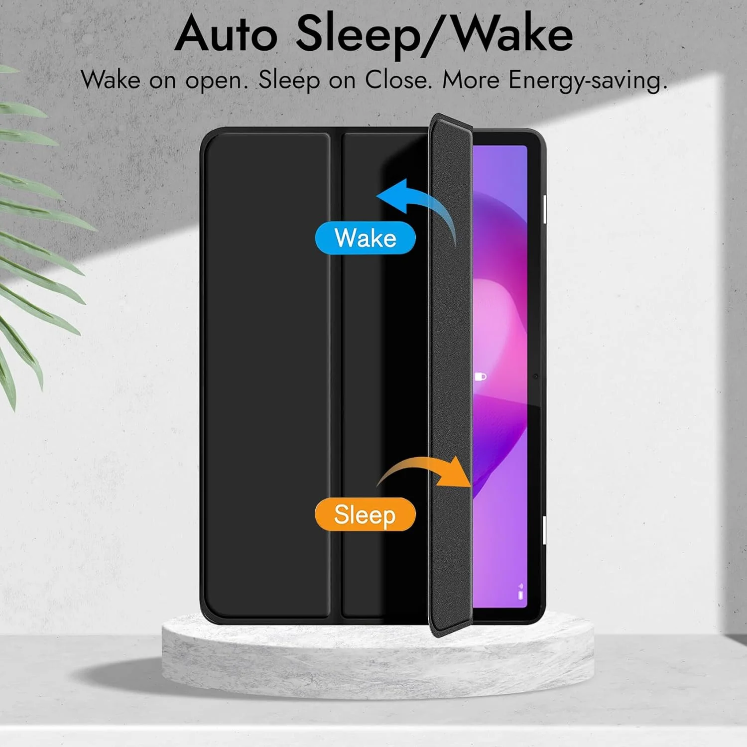 کاور محافظ روباستریون برای تبلت لنوو Idea Tab Pro 12.7 اینچی با [نگهدارنده قلم] [کاور نرم و انعطاف پذیر] برای کاور لنوو Idea Tab Pro 12.7 اینچی [پشتیبانی از حالت خواب و بیداری خودکار] - مشکی