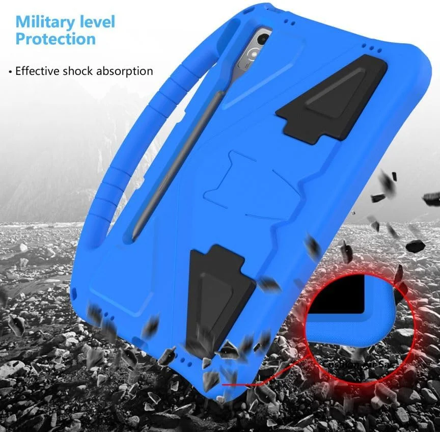 BLCshine Kids Case for Lenovo Tab P12 12.7 inch TB-370FU 2023 with Stylus Holder, Durable Shockproof EVA Protective Case Built-in Handle with Folding Kickstand & Shoulder Strap - Blue BLCshine Kids Case for Lenovo Tab P12 12.7 inch TB-370FU 2023 with Stylus Holder, Durable Shockproof EVA Protective Case Built-in Handle with Folding Kickstand & Shoulder Strap - Blue