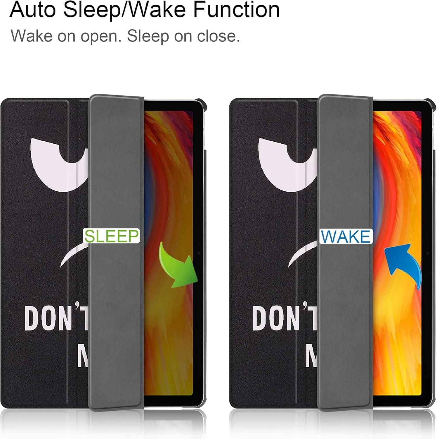 کاور تبلت RanTuo برای لنوو پد پلاس 11 2021، چرم PU، سبک و نازک، ضد آب، ضد گرد و غبار، کاور محافظ ضد افتادن برای لنوو پد پلاس 11 2021 (چشم های درشت)