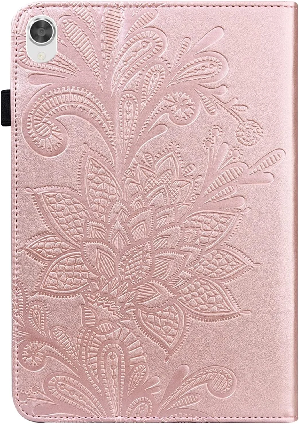 کیف تبلت چرمی با طرح گل توری ZZjingli مناسب برای تبلت Lenovo Tab M8 FHD (آبی)(بنفش)(طلایی)(سبز)(قهوه ای) (رنگ: طلایی)