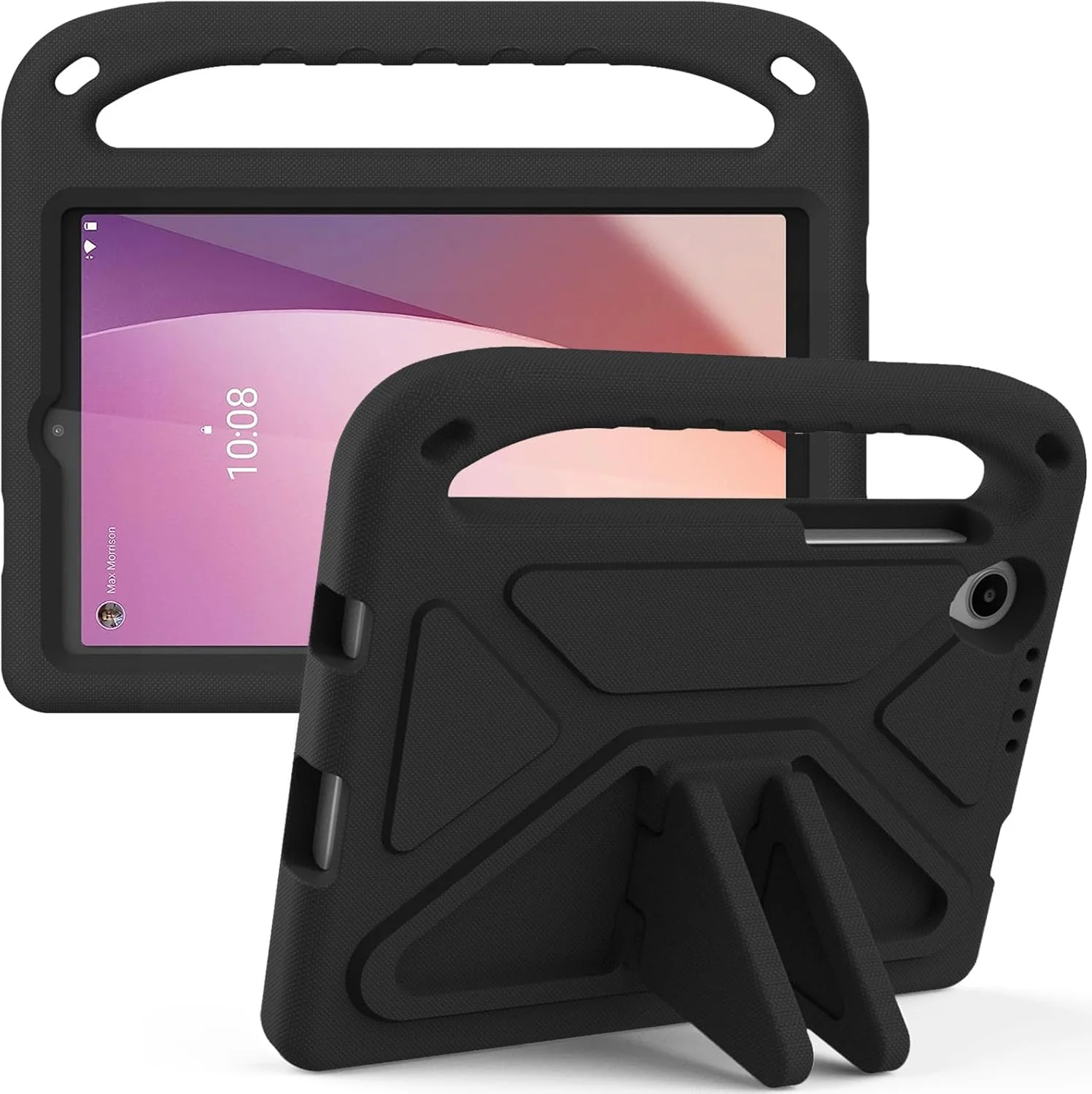 کاور تبلت کودکانه Gruattreay سازگار با تبلت Lenovo Tab M8 نسل 4 سال 2023، کاور سبک وزن، مقاوم در برابر ضربه با دسته و پایه برای تبلت Lenovo Tab M8 نسل 4 (مشکی) کاور تبلت کودکانه Gruattreay سازگار با تبلت Lenovo Tab M8 نسل 4 سال 2023، کاور سبک وزن، مقاوم در برابر ضربه با دسته و پایه برای تبلت Lenovo Tab M8 نسل 4 (مشکی)