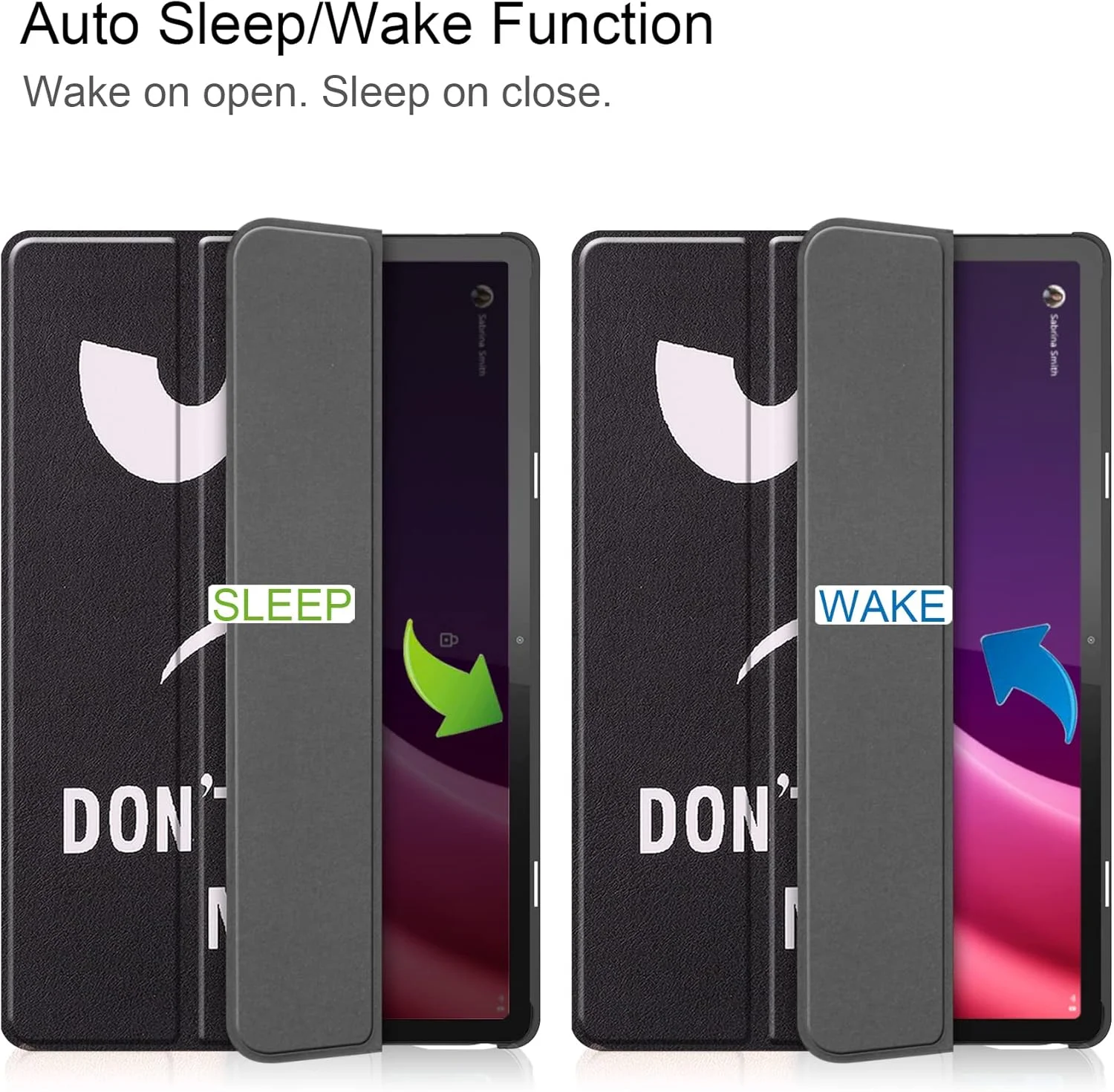 کیف تبلت RanTuo برای Lenovo Tab P11 Gen 2، روکش PU، سبک و نازک، ضد آب، ضد گرد و غبار، محافظ ضد افتادن برای Lenovo Tab P11 Gen 2. (چشم های بزرگ)