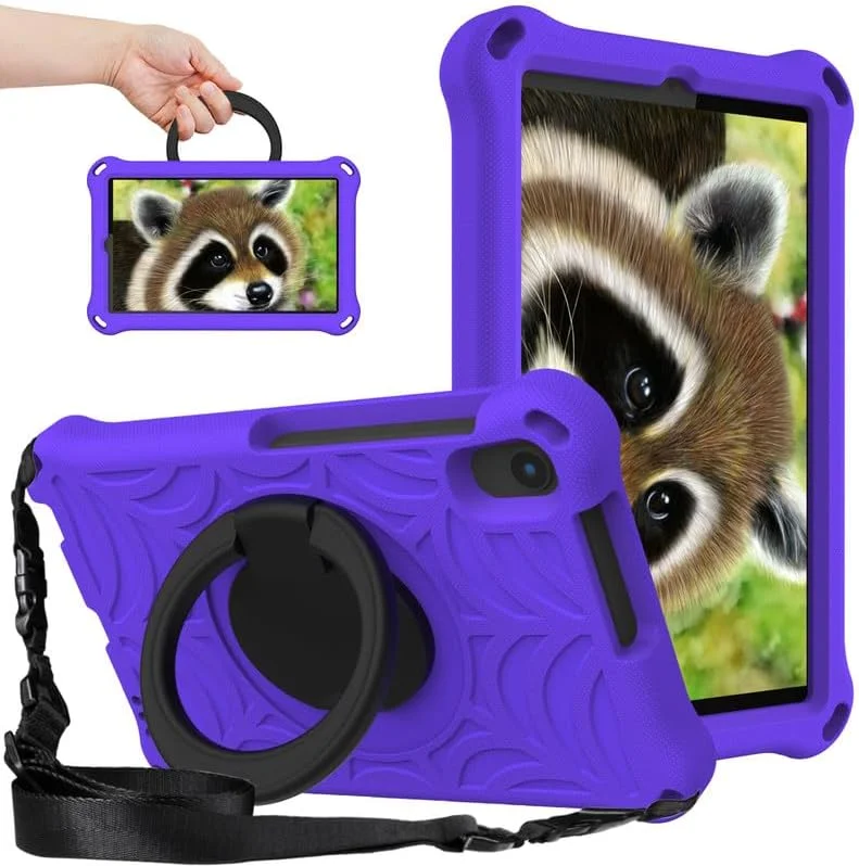 کیف تبلت کودکانه نیکاکیو طرح تار عنکبوت مناسب برای لنوو تب M8 نسل 3 و 2 سایز 8 اینچ، فوم EVA، به همراه استند حلقه ای و بند شانه ای، مناسب برای لنوو M8 TB-8505/TB-8705/TB-8506، بنفش کیف تبلت کودکانه نیکاکیو طرح تار عنکبوت مناسب برای لنوو تب M8 نسل 3 و 2 سایز 8 اینچ، فوم EVA، به همراه استند حلقه ای و بند شانه ای، مناسب برای لنوو M8 TB-8505/TB-8705/TB-8506، بنفش