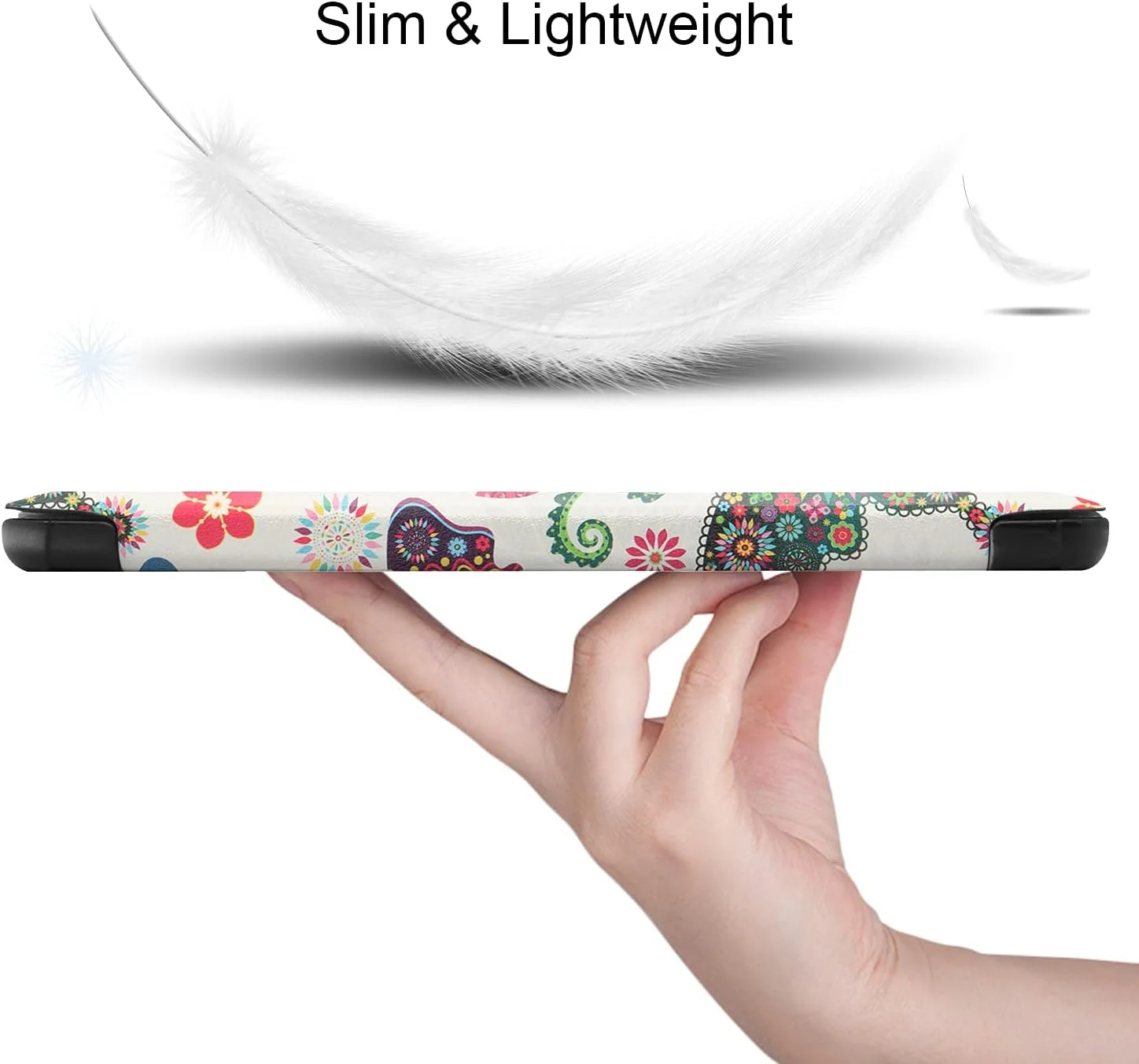 کیف تبلت RanTuo برای لنوو تب M7 (نسل سوم)، چرم PU، سبک و نازک، ضد آب، ضد گرد و غبار، قاب محافظ ضد افتادن برای لنوو تب M7 (نسل سوم). (پروانه)