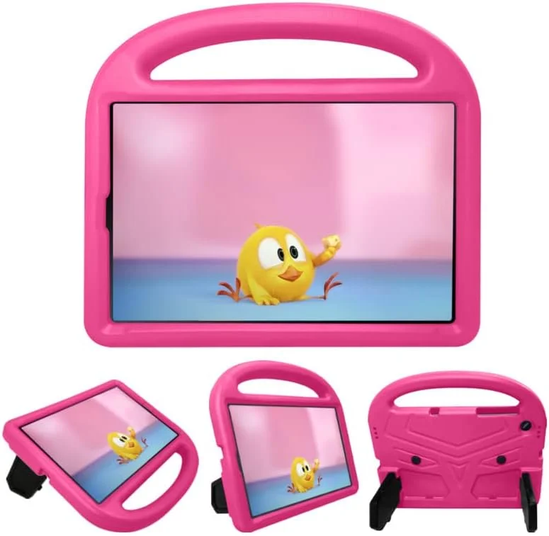 کاور تبلت نیکاکیو مناسب برای لنوو تب M10 HD TB-X505F TB-X505L TB-X605F سایز 10.1 اینچ، مناسب کودکان، دارای دسته با استند، فوم EVA ایمن، سبک وزن، کاور محافظ ضد ضربه، رز