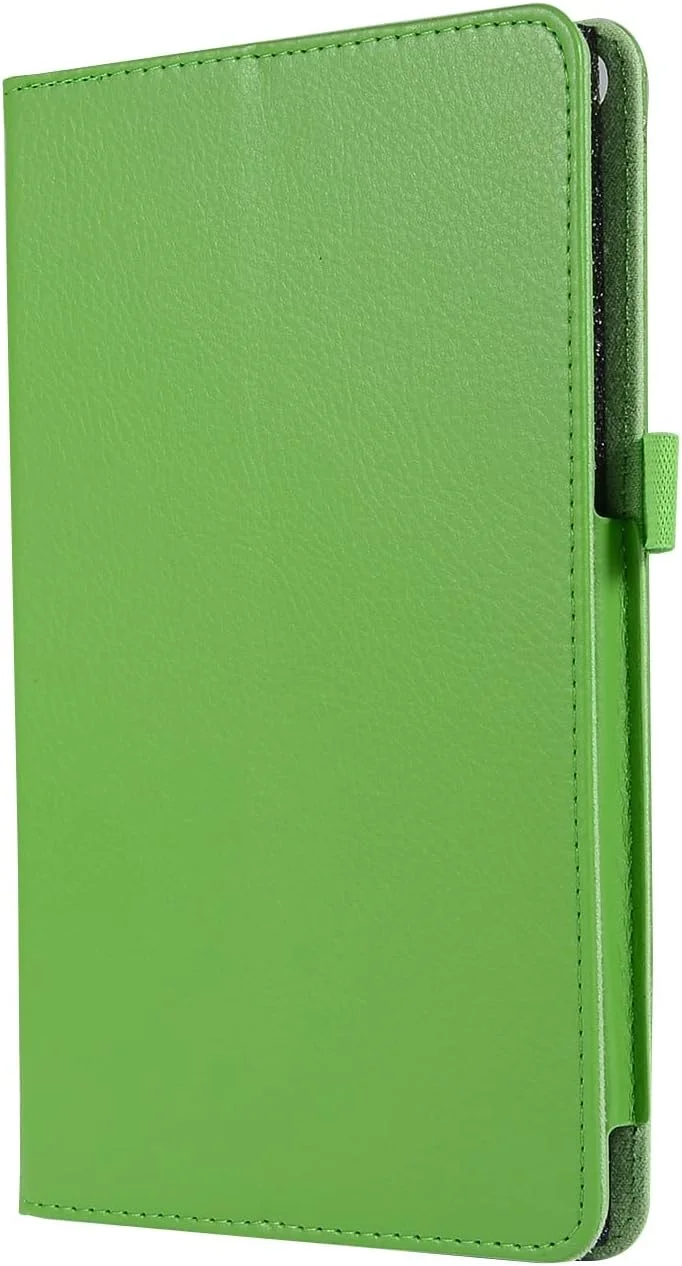 کیف تبلت با بافت چرمی سازگار با تبلت لنوو E8 TB-8304F، محافظ باریک و تاشو، ضد ضربه با محافظ پایه