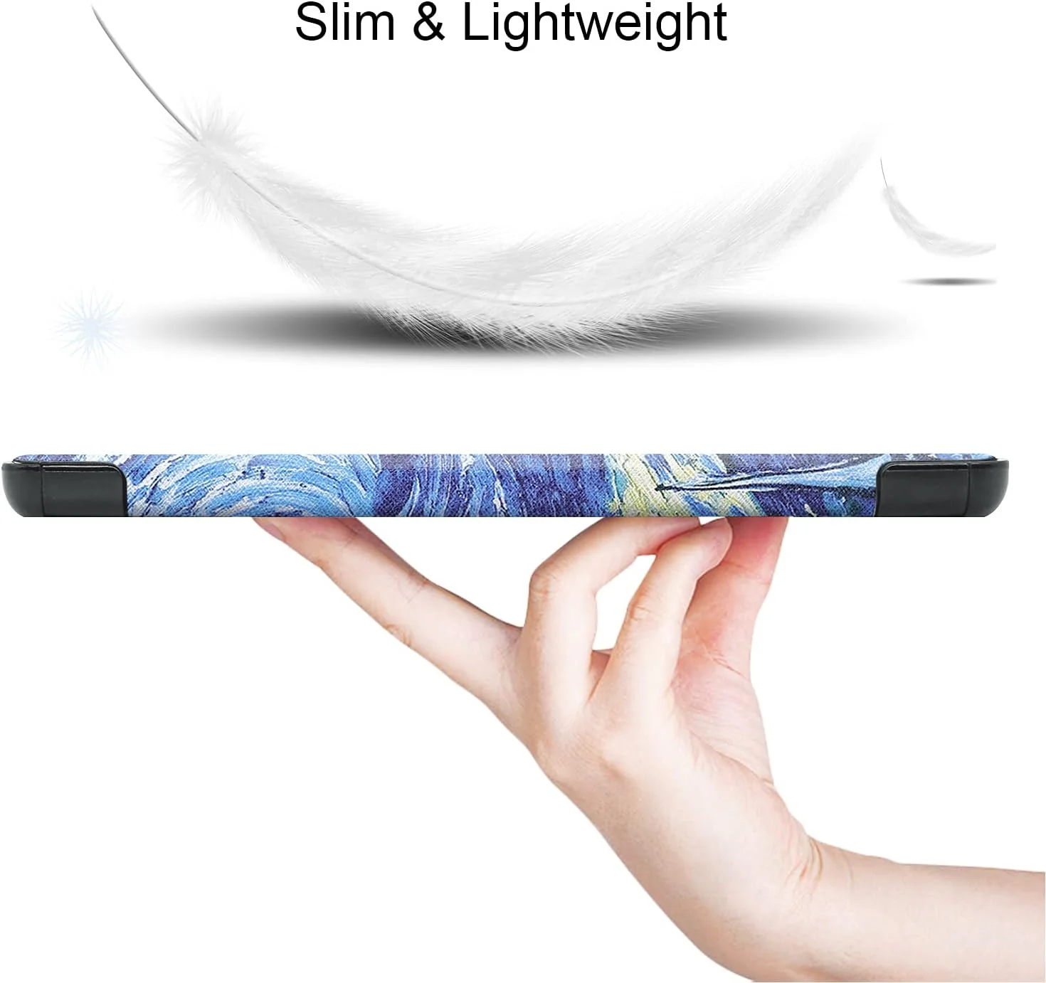 کیف تبلت RanTuo برای Lenovo Tab M8 (نسل 3)، چرم PU، سبک و نازک، ضد آب، ضد گرد و غبار، کیف محافظ ضد افتادن برای Lenovo Tab M8 (نسل 3).(آسمان پر ستاره)