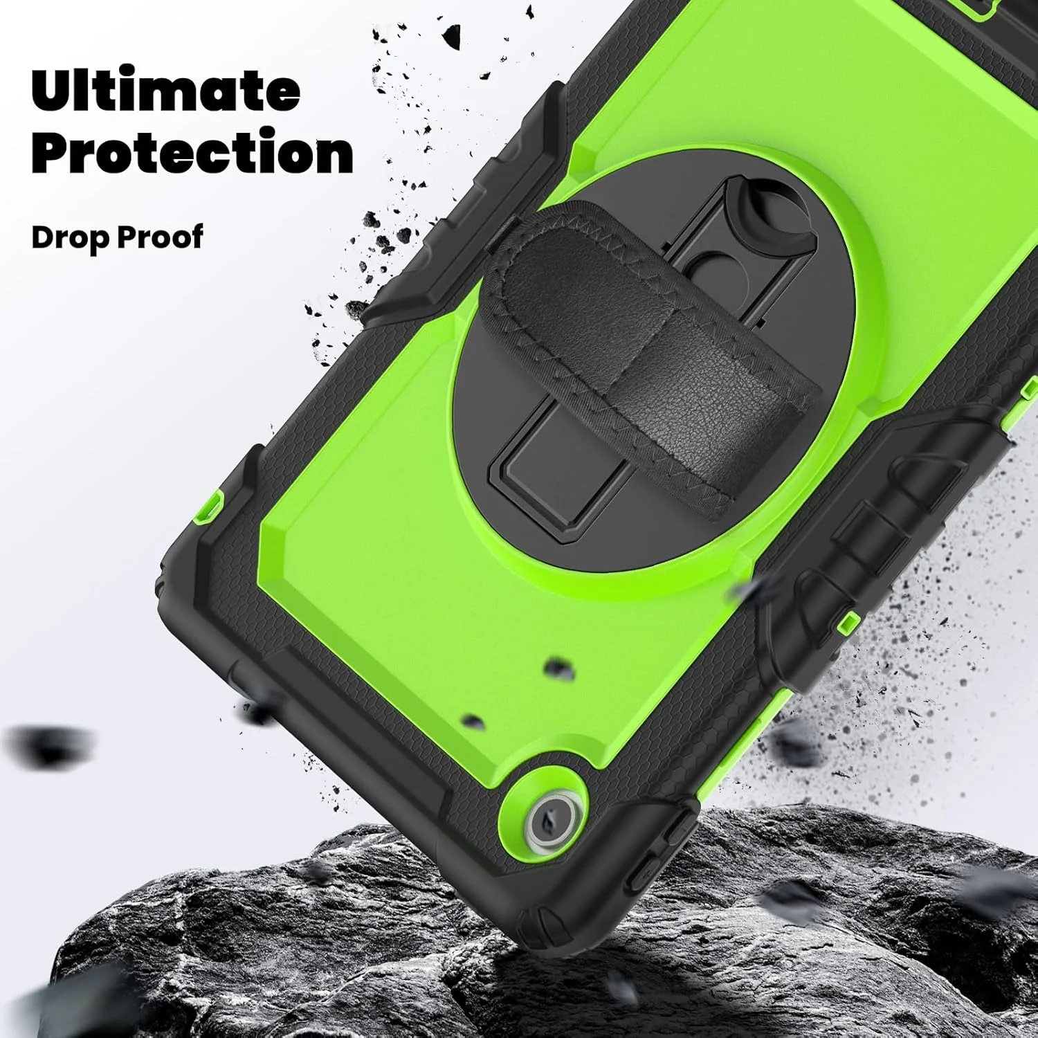 کاور محافظ تبلت سنگین نینسی برای لنوو تب 10.1 اینچ 2025 TB-311XU، کاور سیلیکونی ضد ضربه رنگین کمانی 3 در 1 با نگهدارنده مداد، بند شانه، بند دستی، پایه تاشو