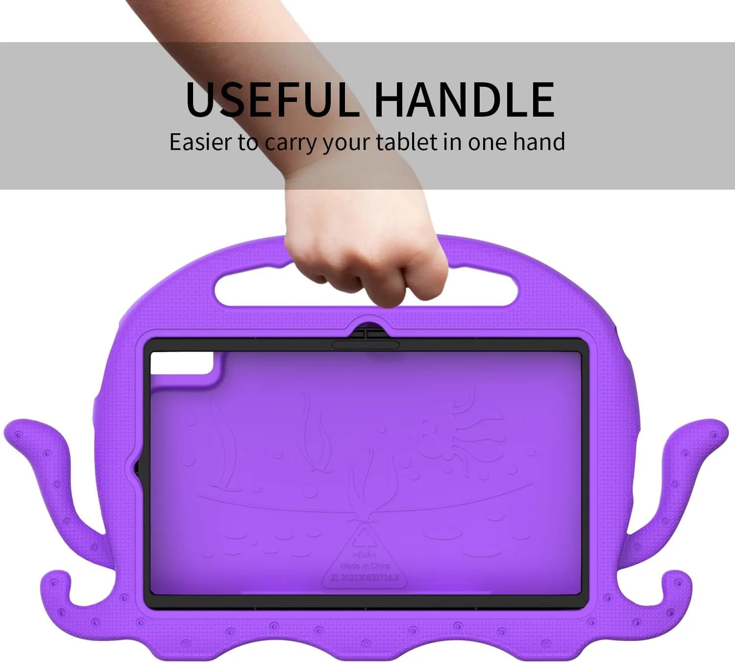 کیف تبلت مسافرتی سازگار با کودکان، سازگار با Lenovo M10 FHD Plus / نسل دوم (10.3 اینچ) TB-X606 با سپر سازگار با دسته | کیف محافظ سازگار با تب کیف تبلت مسافرتی سازگار با کودکان، سازگار با Lenovo M10 FHD Plus / نسل دوم (10.3 اینچ) TB-X606 با سپر سازگار با دسته | کیف محافظ سازگار با تب