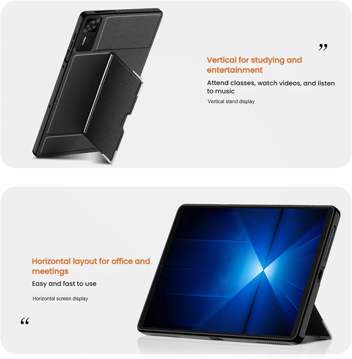 کاور تبلت Gruattreay سازگار با Lenovo Legion Y700 (نسل 4) 8.8 اینچی، کاور فلزی با پایه، کاور محافظ TPU ضد ضربه برای Lenovo Legion Y700 (نسل 4)