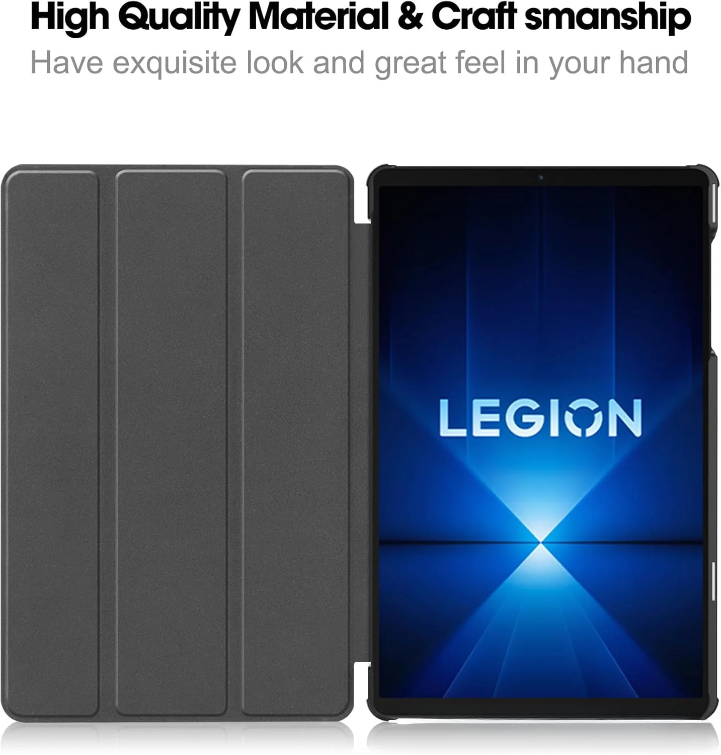 کاور تبلت Gruattreay برای لنوو Legion Y700 Gen 4 (2025) 8.8 اینچ TB322FC، کاور محافظ سبک وزن سه تایی از جنس چرم PU با قابلیت استند و محافظت در برابر ضربه و عملکرد بیدار/خواب خودکار (سبز)