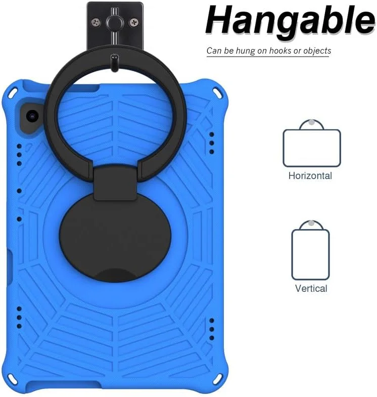 کیف تبلت کودکانه نیکاکیو طرح تار عنکبوت فومی EVA با دسته حلقه ای و بند شانه ای مناسب برای تبلت لنوو تب M10 (نسل 1) 10.1 اینچی مدل TB-X505F/TB-X605F، آبی