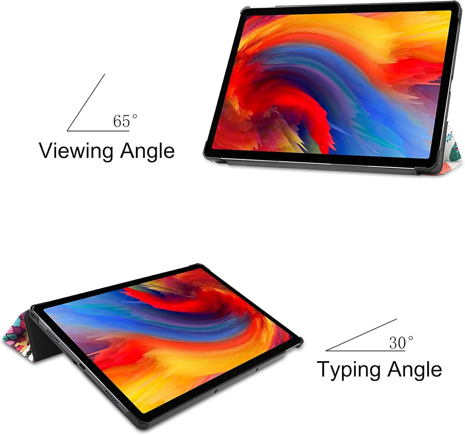 کیف تبلت RanTuo برای Lenovo Pad Plus 11 2021، چرم PU، سبک و نازک، ضد آب، ضد گرد و غبار، قاب محافظ ضد افتادن برای Lenovo Pad Plus 11 2021. (پروانه)