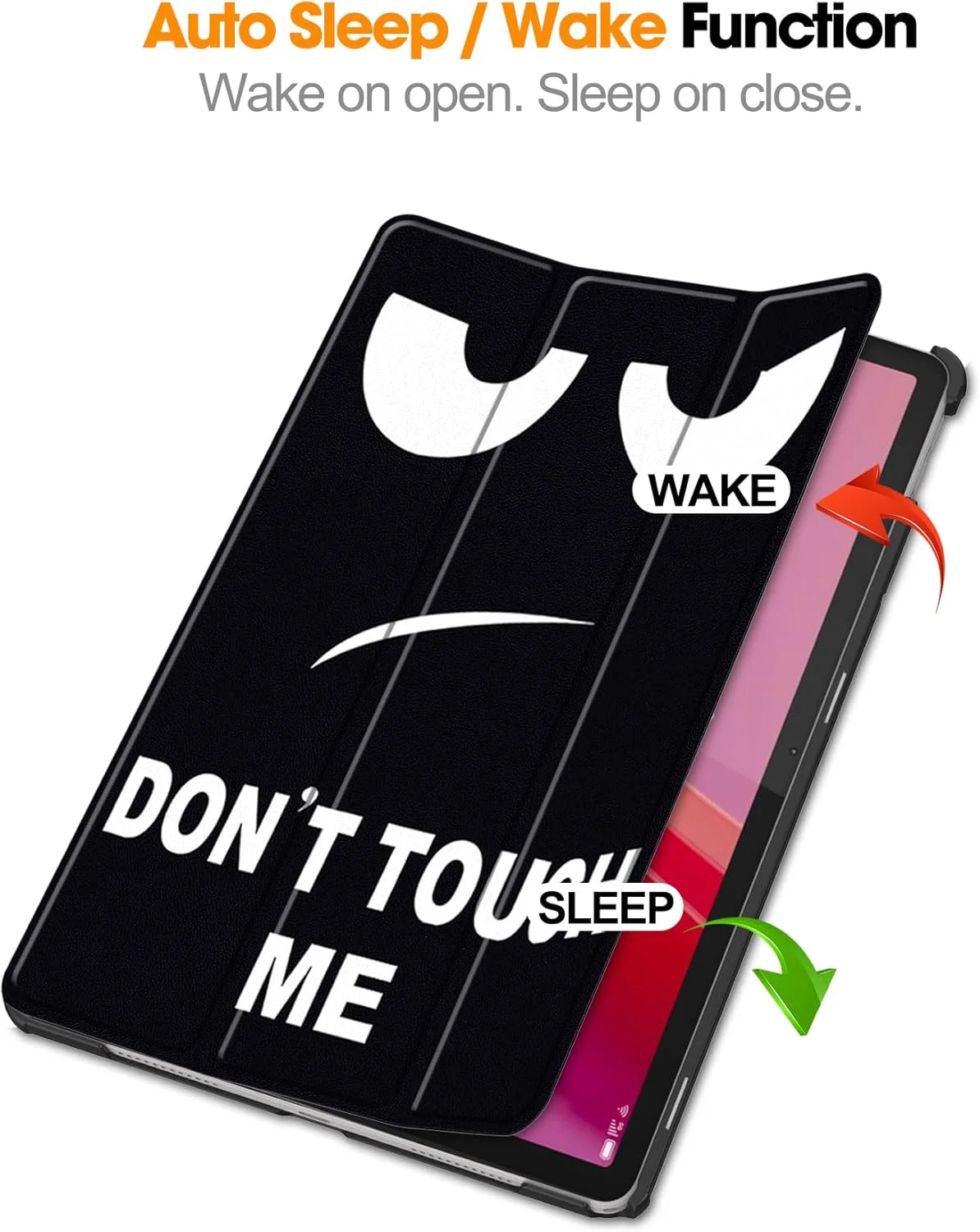 کیف تبلت RanTuo برای Lenovo Tab M11، چرم PU، سبک و نازک، ضد آب، ضد گرد و غبار، قاب محافظ ضد افتادن برای Lenovo Tab M11. (چشم های بزرگ)