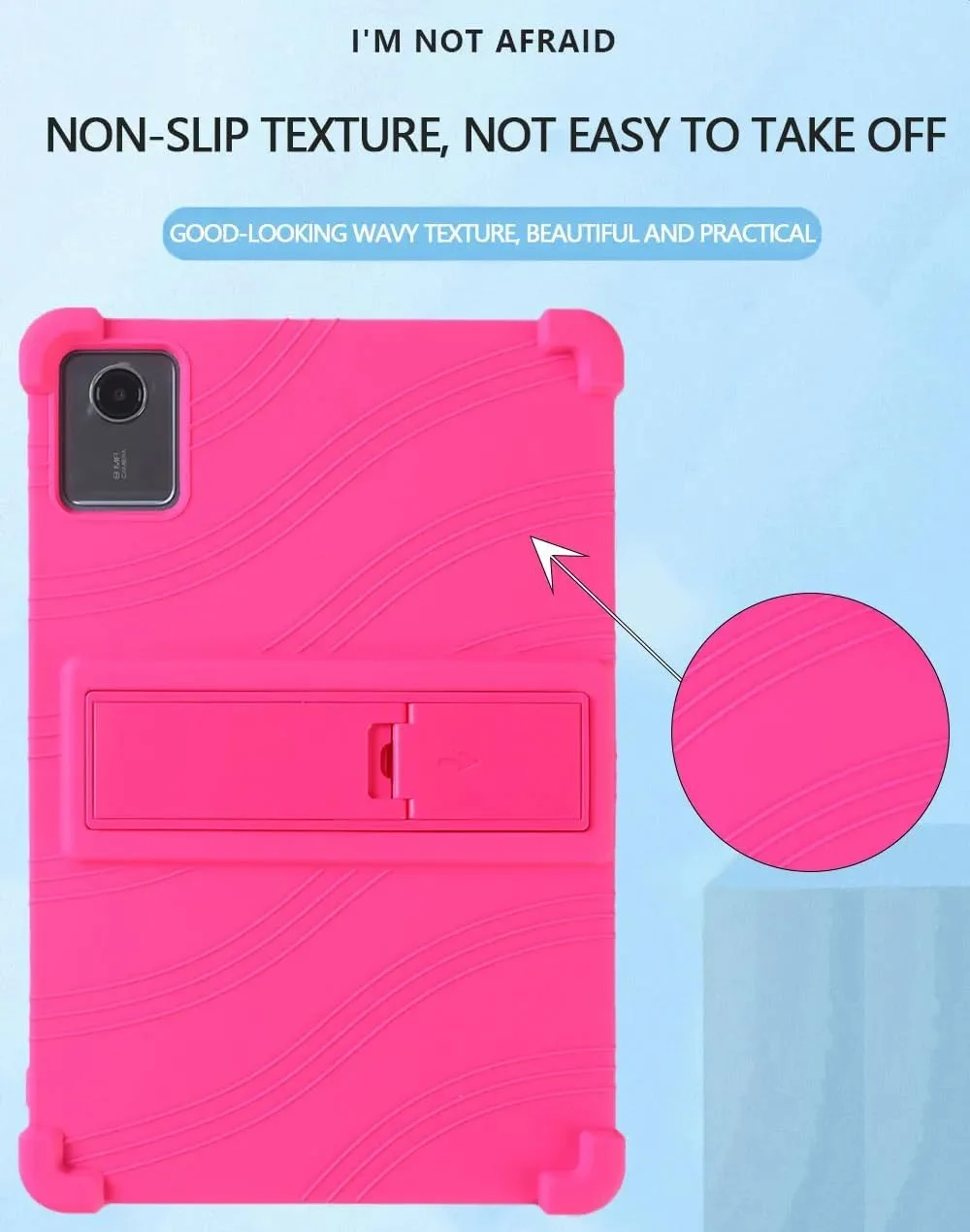 کاور تبلت گرواتری مناسب برای تبلت لنوو تب K11 نسل 2 (2025) 11 اینچی مدل TB336ZU [مناسب کودکان] با 4 گوشه ضخیم، کاور سیلیکونی نرم و ضد ضربه به همراه استند چند زاویه ای (مشکی)