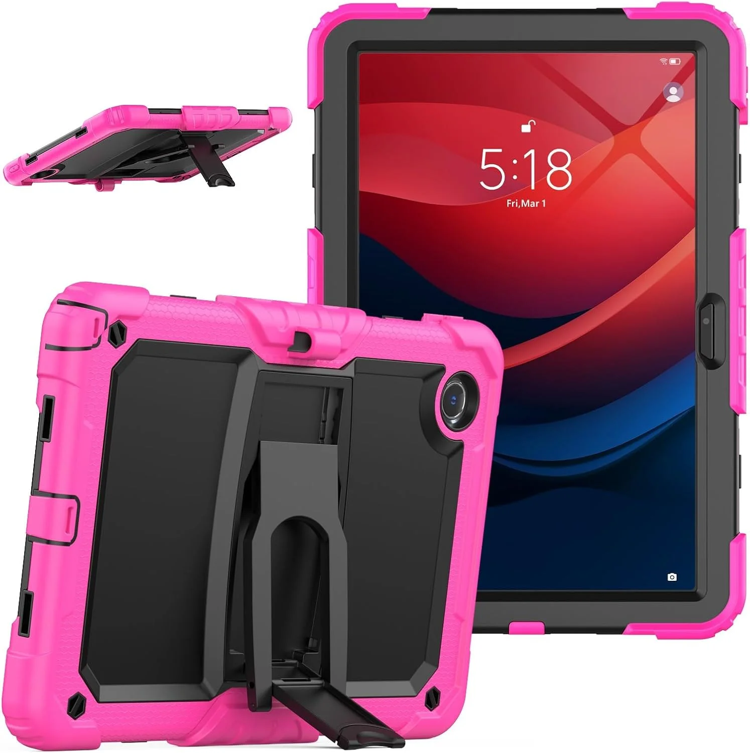 کیف محافظ تبلت سازگار با Lenovo Tab M11 TB330FU / کیف سازگار با Lenovo Xiaoxin Pad 2024 TB331FC، کیف محافظ ضد ضربه تمام بدنه با محافظ صفحه نمایش